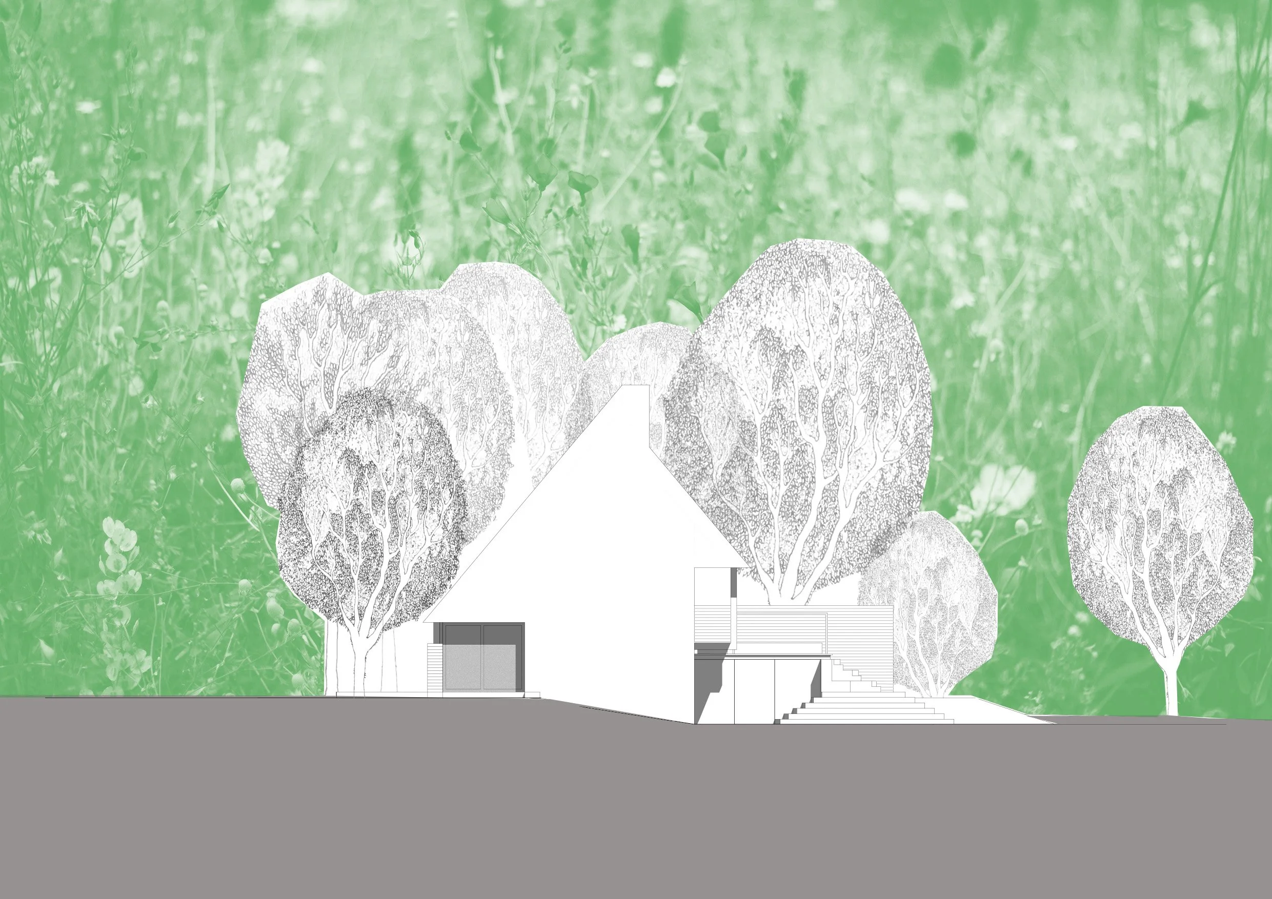 Auf verwunschenem Grundstück – Sensationelle Planung mit Baugenehmigung