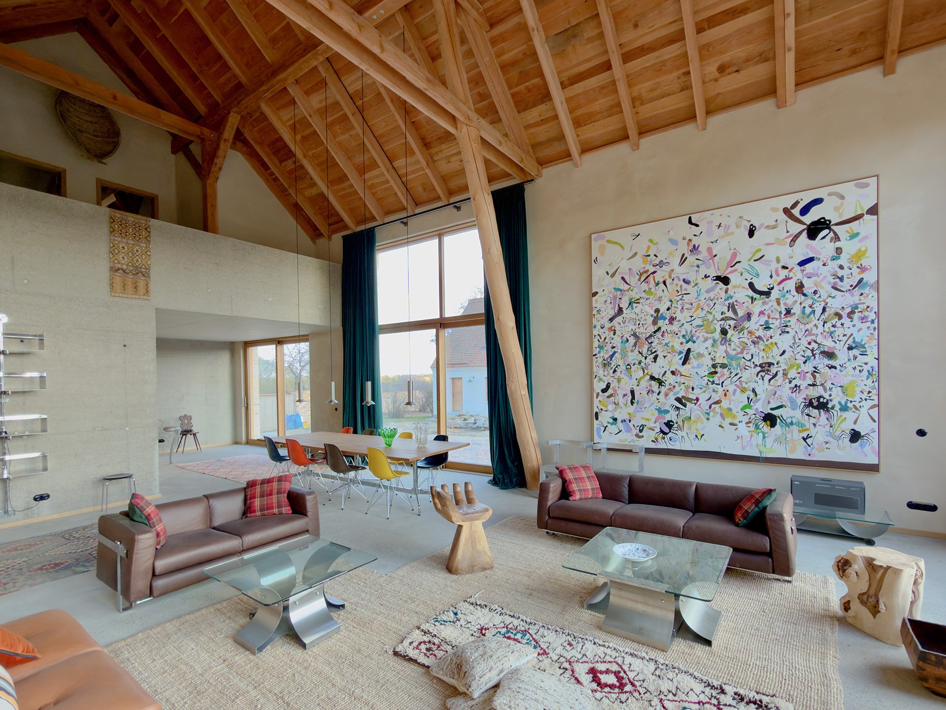 Ensemble Pinnow – Wohnscheune mit Gäste- und Saunahaus in der Uckermark