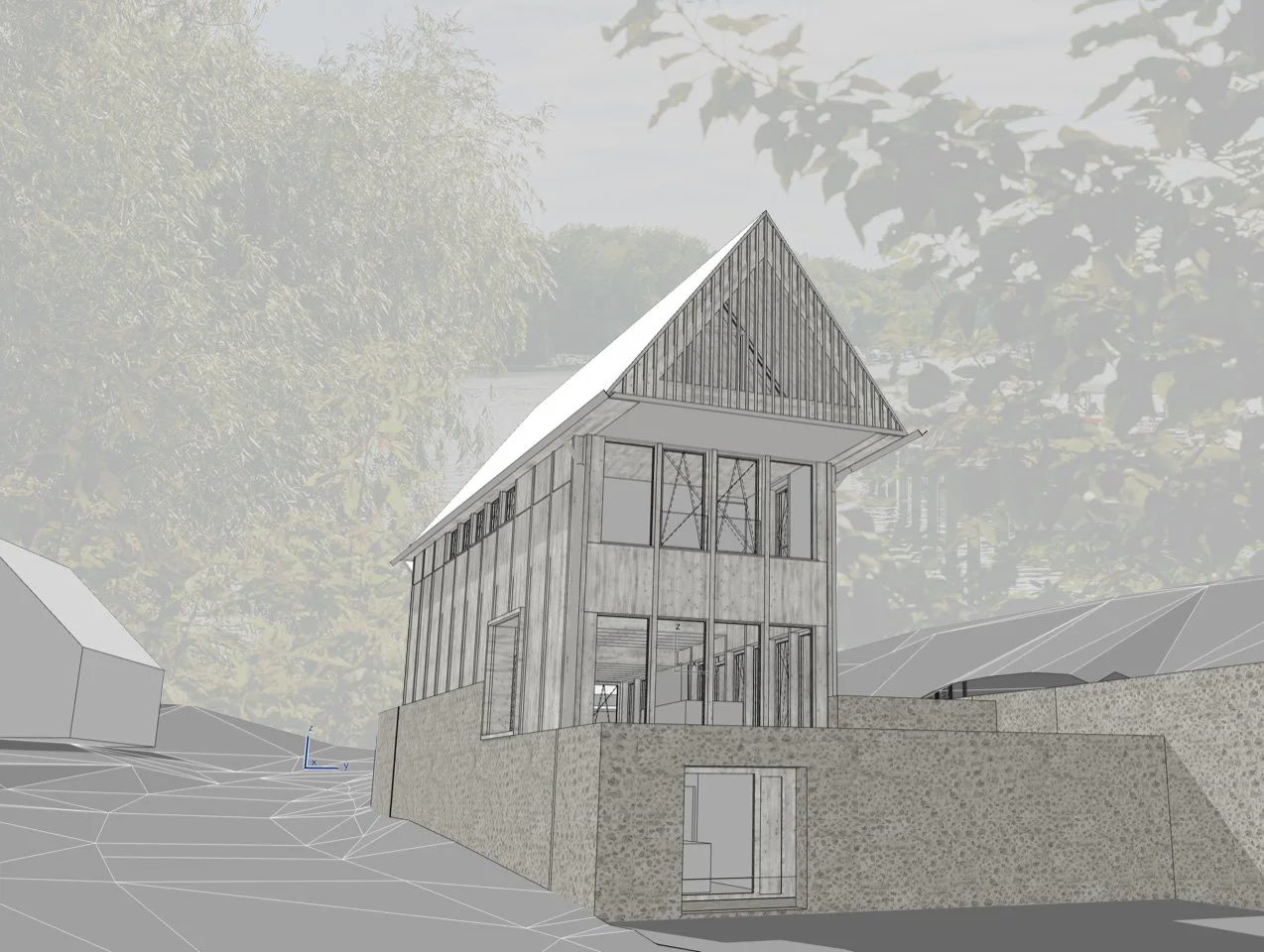 Exklusives Baugrundstück in außergewöhnlicher Naturlage mit genehmigter Architektenplanung