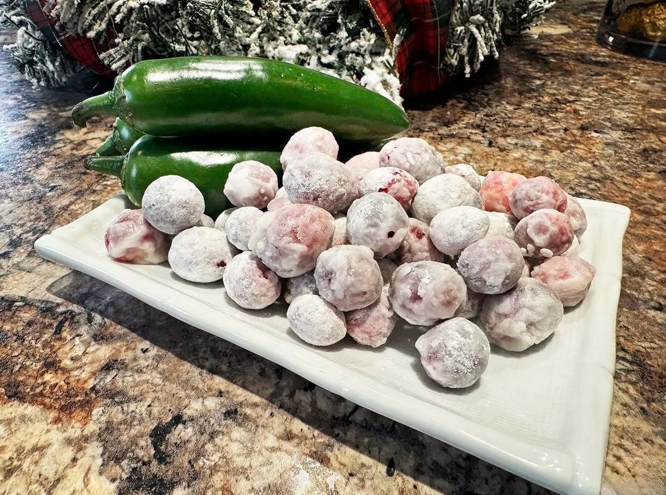 Candied Jalapeño Cranberries

