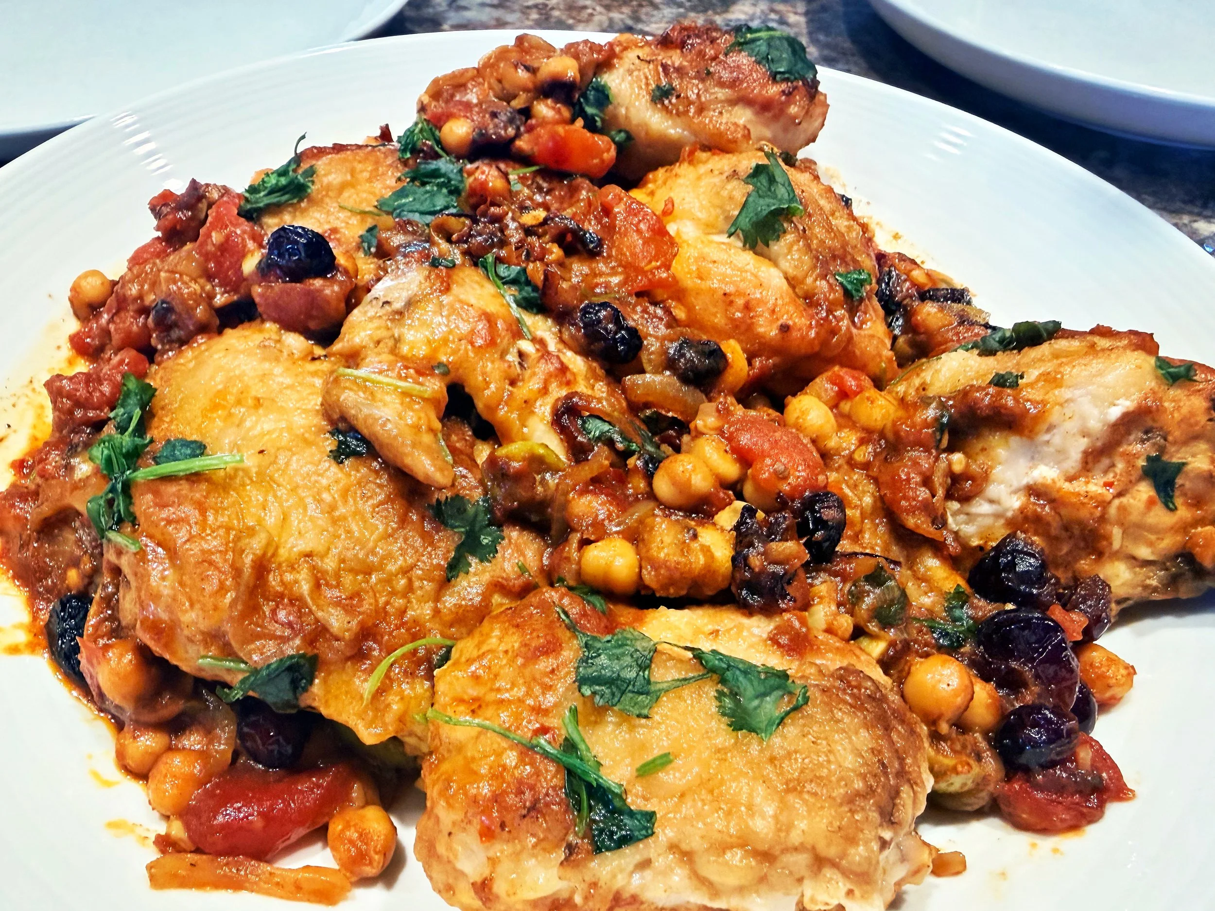 Braised Moroccan Chicken