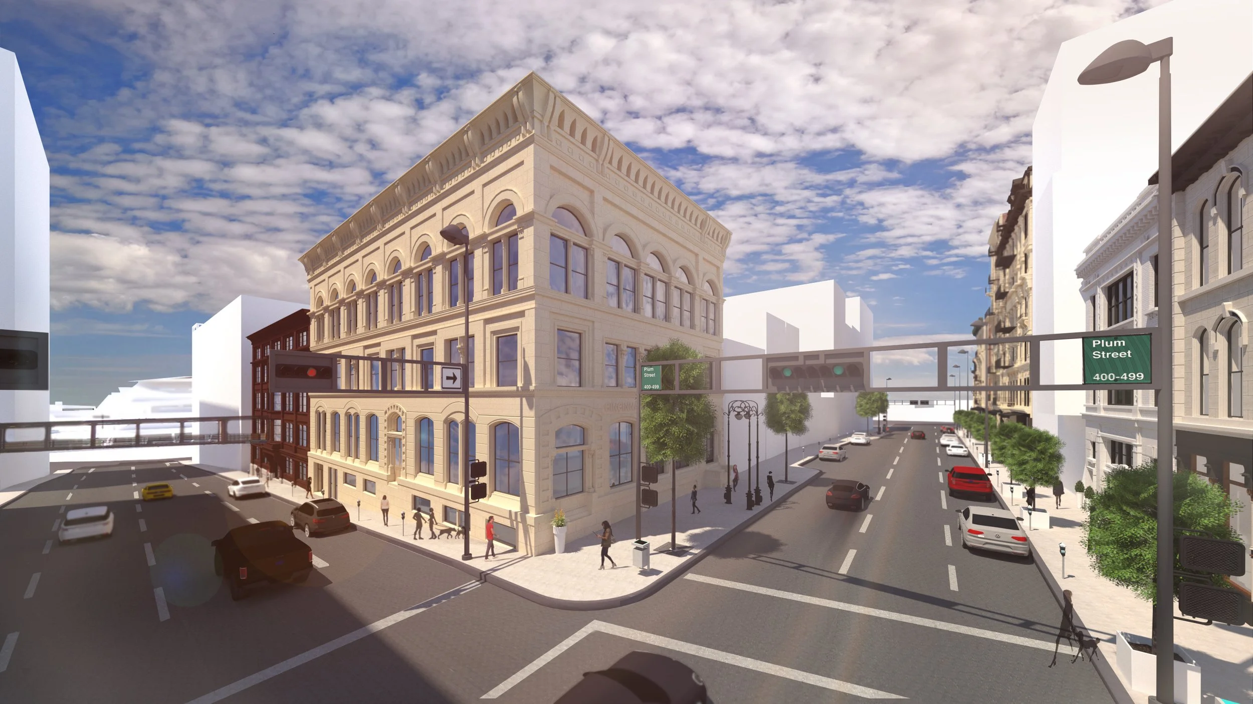Fourth Street architectural street rendering