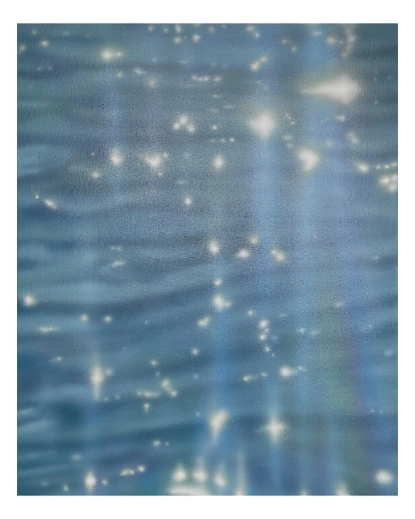 I really enjoyed creating the light leaks and lens flares on this painting. It was a bit of a labour of love, layering the translucent colours with just the right amount of opacity to ensure the ocean ripples still showed through.

It reminds me of t