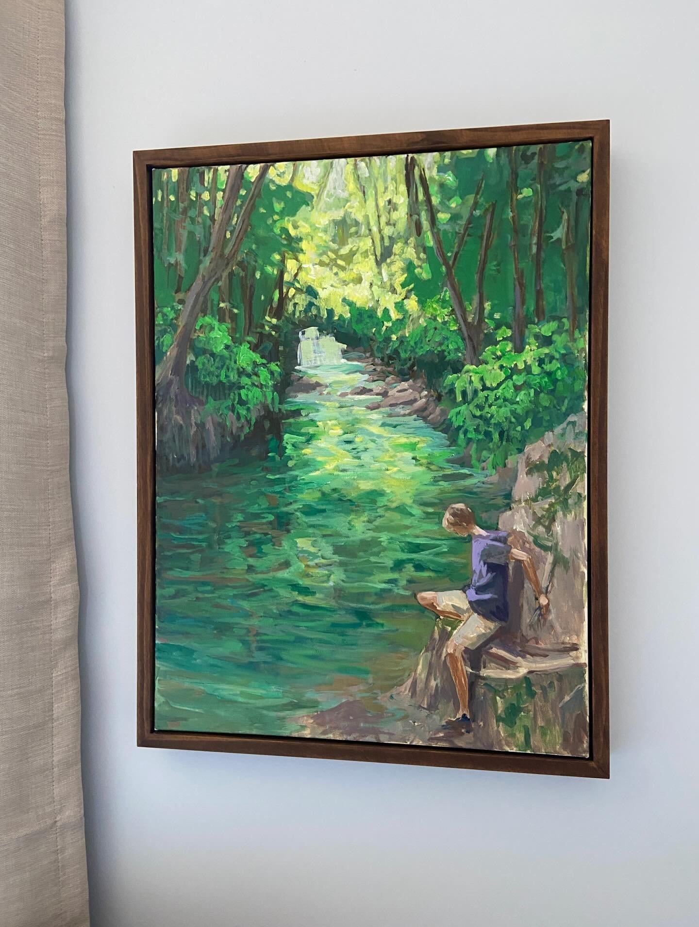 I spent a lovely day swimming in some freshwater rivers and lakes with my family at the weekend. The colour of the water was just something else. Mesmerising and enticing.

People in nature and on, around and in water are themes that keep recurring w