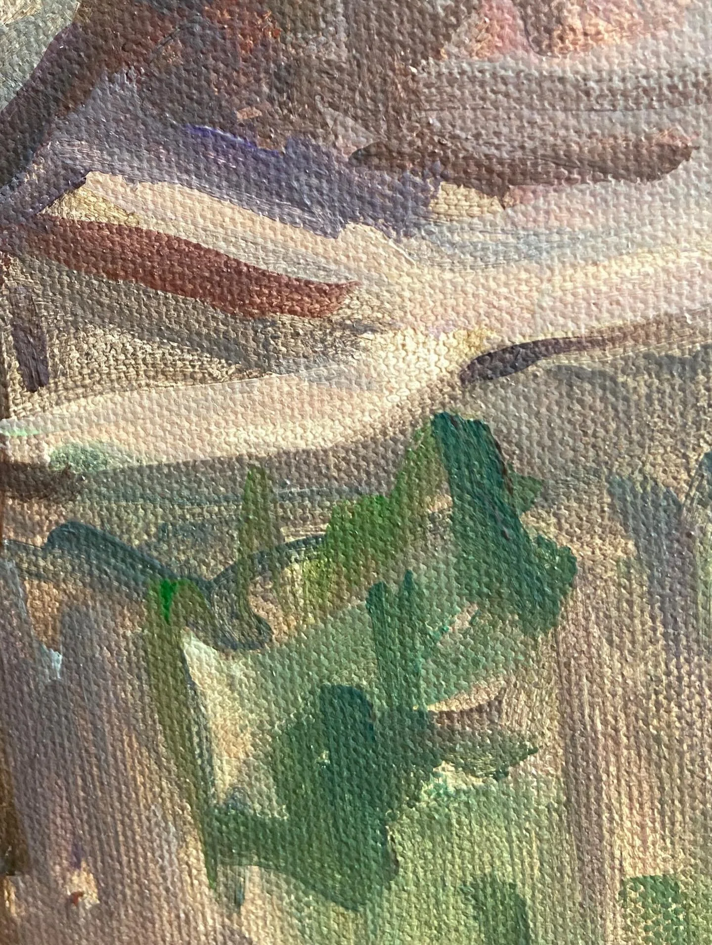 Close up of some sketchy details I enjoyed on a recent painting. I love to retain parts of the underpainting or ground in my artwork, but it can be hard to keep these areas if the painting proves to be a handful and I end of covering up my early, fre