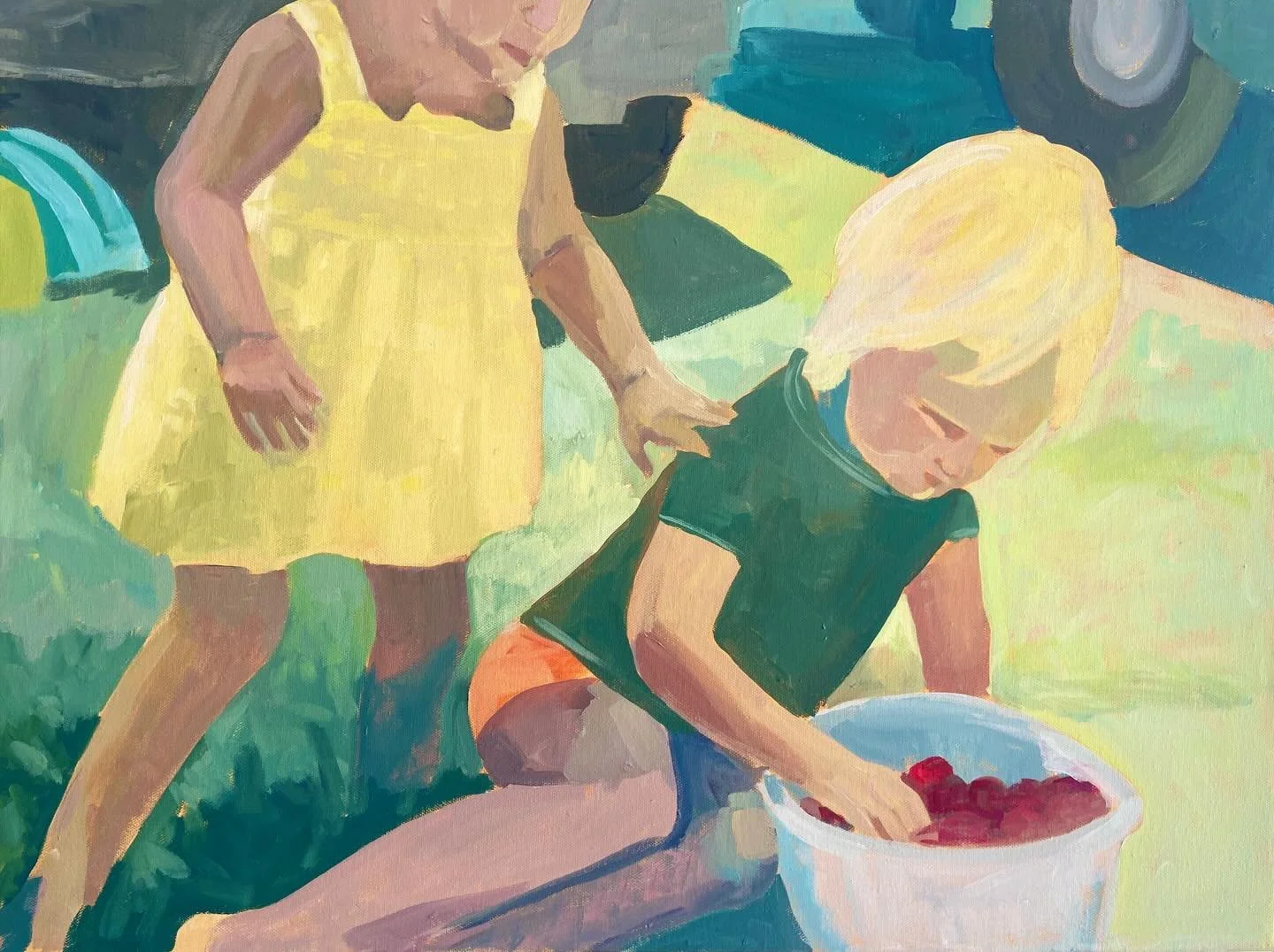 Some nice things happening in the studio as a result of my recent experiments with limited palettes.

One of the keys to a more sustainable art practice for me is the ability and ease of finding good reference pictures. And being able to more with th