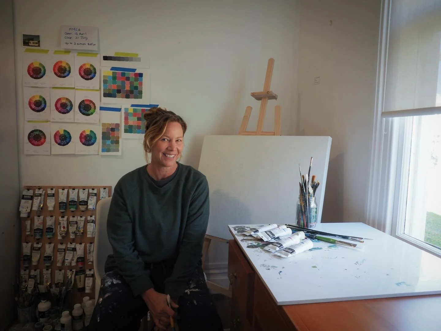 Hi and welcome to my art studio. I create art that reflects relatable, often nostalgic moments. Moments people often tell me feel warm and familiar, while not necessarily belonging directly to them. I&rsquo;d like to think my art is easy to live with