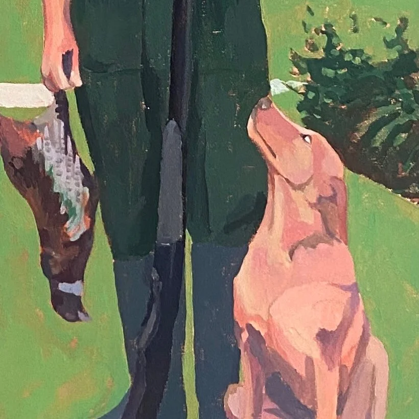 I love both cats and dogs. But cats sure don&rsquo;t look at you this way. You&rsquo;re more likely to get side eye and general disdain from a cat. 

Detail from &lsquo;Unconditional Love&rsquo;

#artcollector #doglovernz #dogsandcats