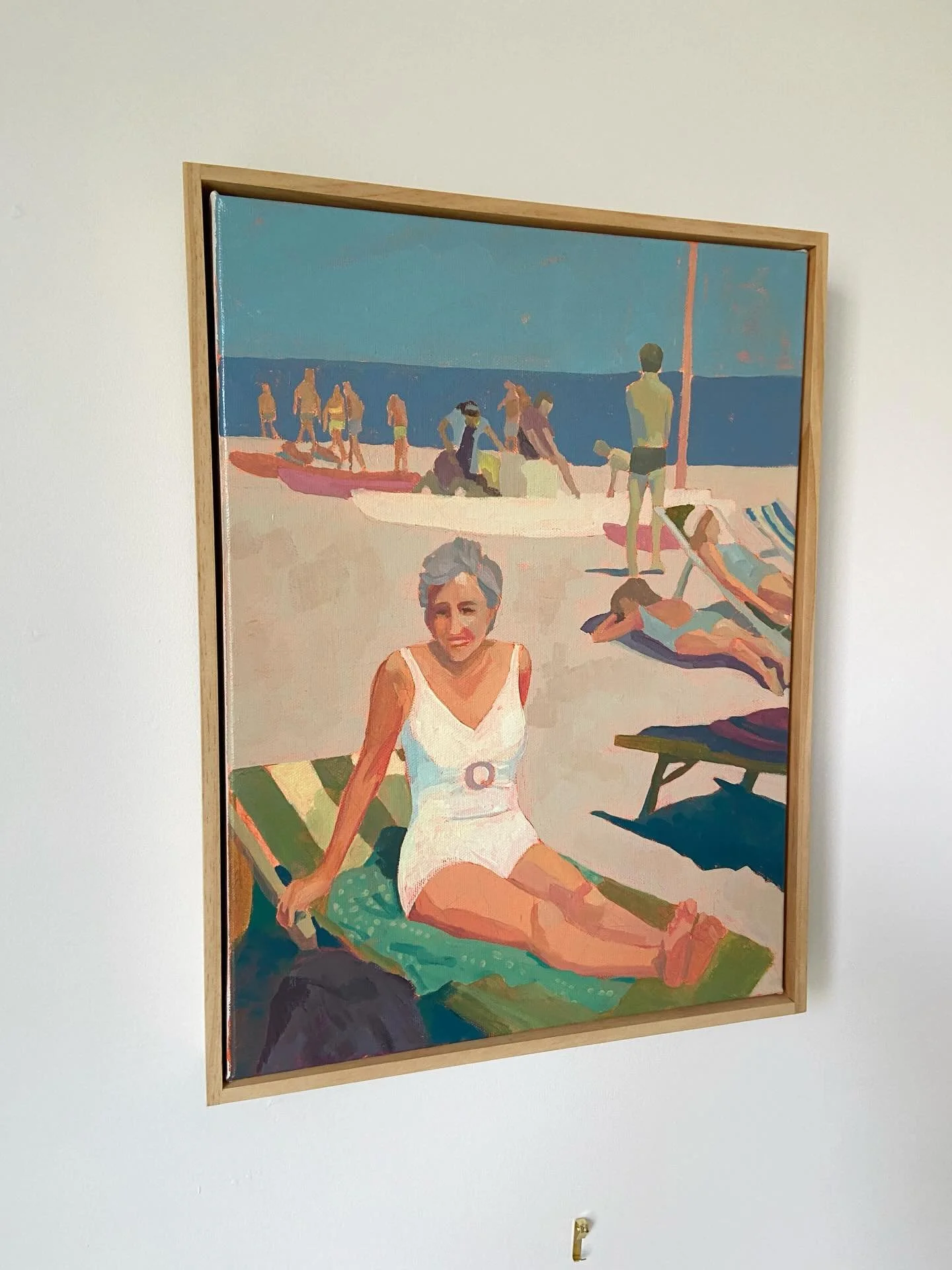 I don&rsquo;t consider myself a painter of objects and people from the past. For me, it&rsquo;s more about what stays timeless. What still resonates and feels familiar, regardless of when the moment was captured. 

&lsquo;The Med&rsquo; 
Available di