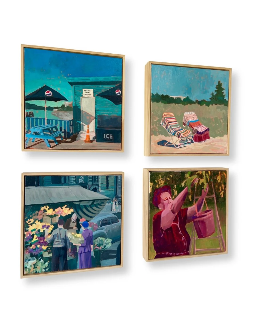 Hey all, these 4 small paintings will be available to view and purchase at the Tauranga Art Show this weekend. Swipe for show details 👉

My art will be there as part of the Incubator group so be sure to check out their area while you&rsquo;re at the