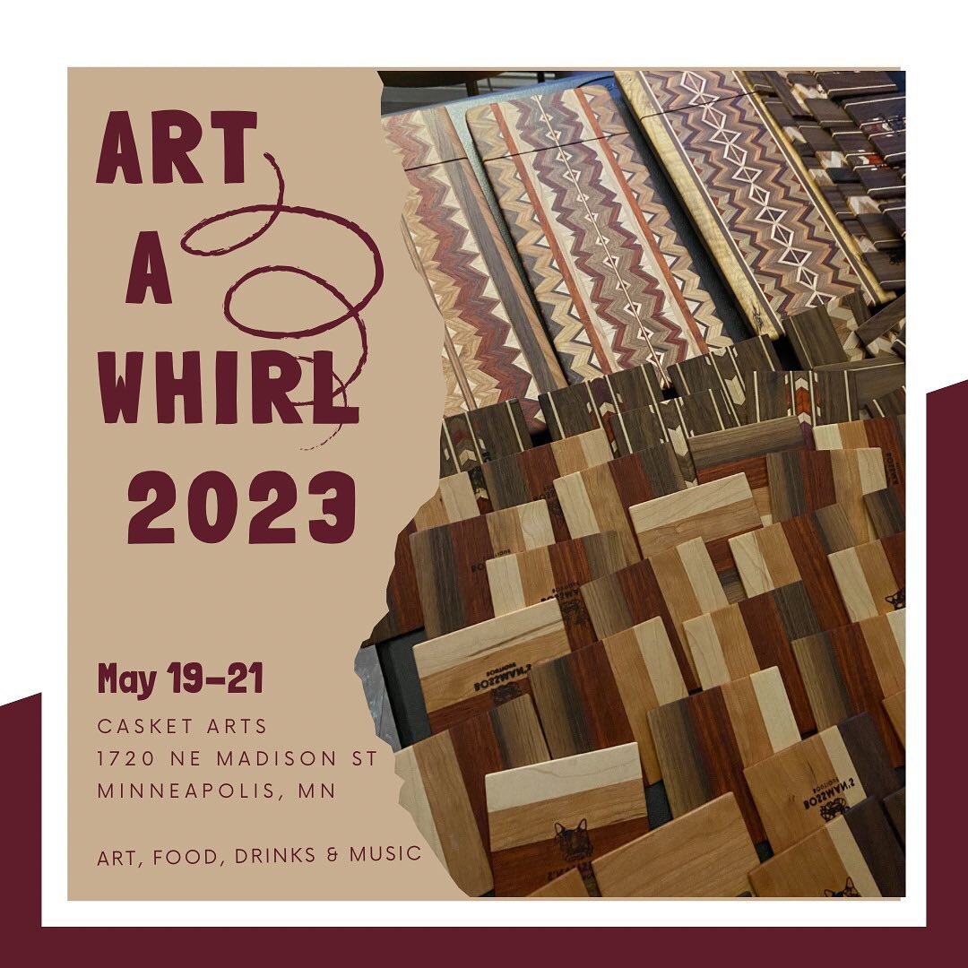 One week away! Art-A-Whirl is a chance to meet makers in their own studios! Come visit Bossman&rsquo;s Boutique and 1200 other makers to support local art and small businesses. Full details and event schedule at https://nemaa.org/art-a-whirl/

This i