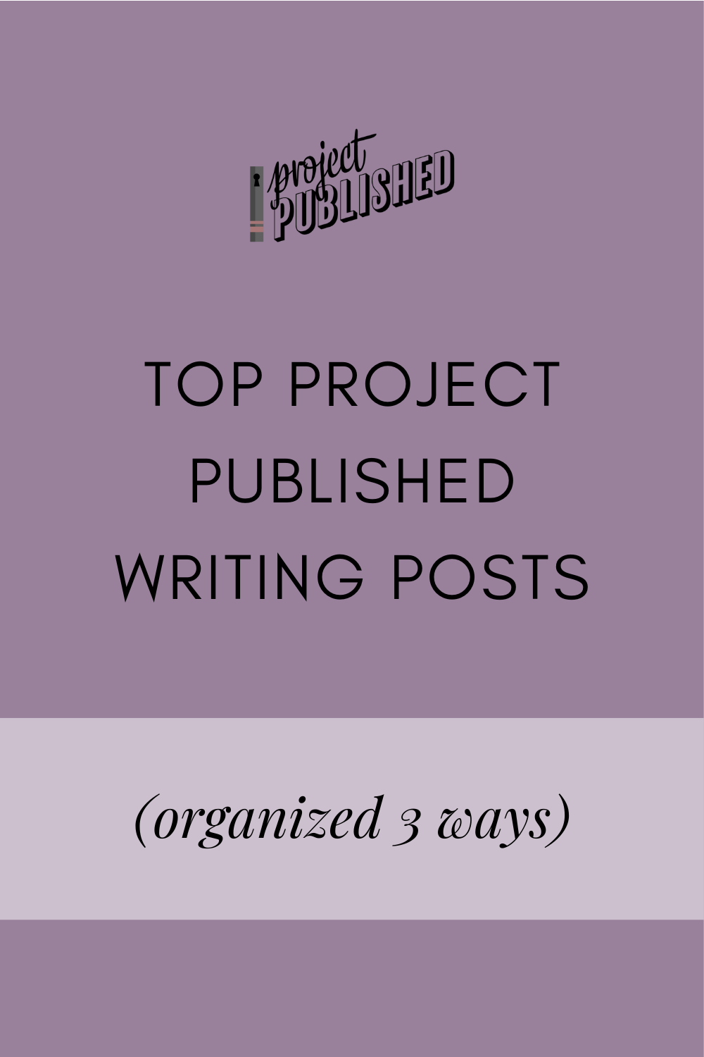 Top Project Published Writing Posts (Organized 3 Ways)