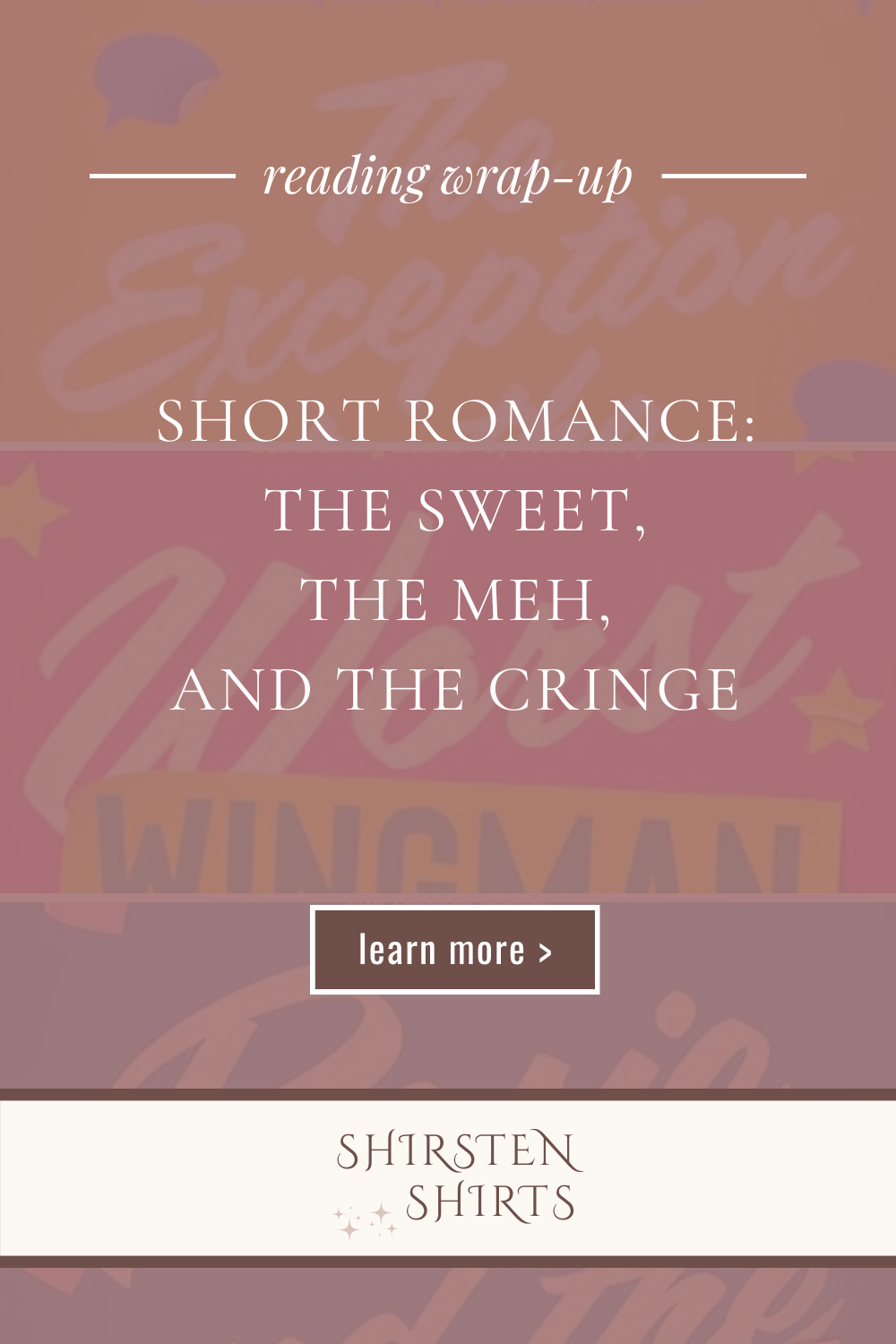 Reading WrapUp The Improbable MeetCute Collection — Shirsten Shirts