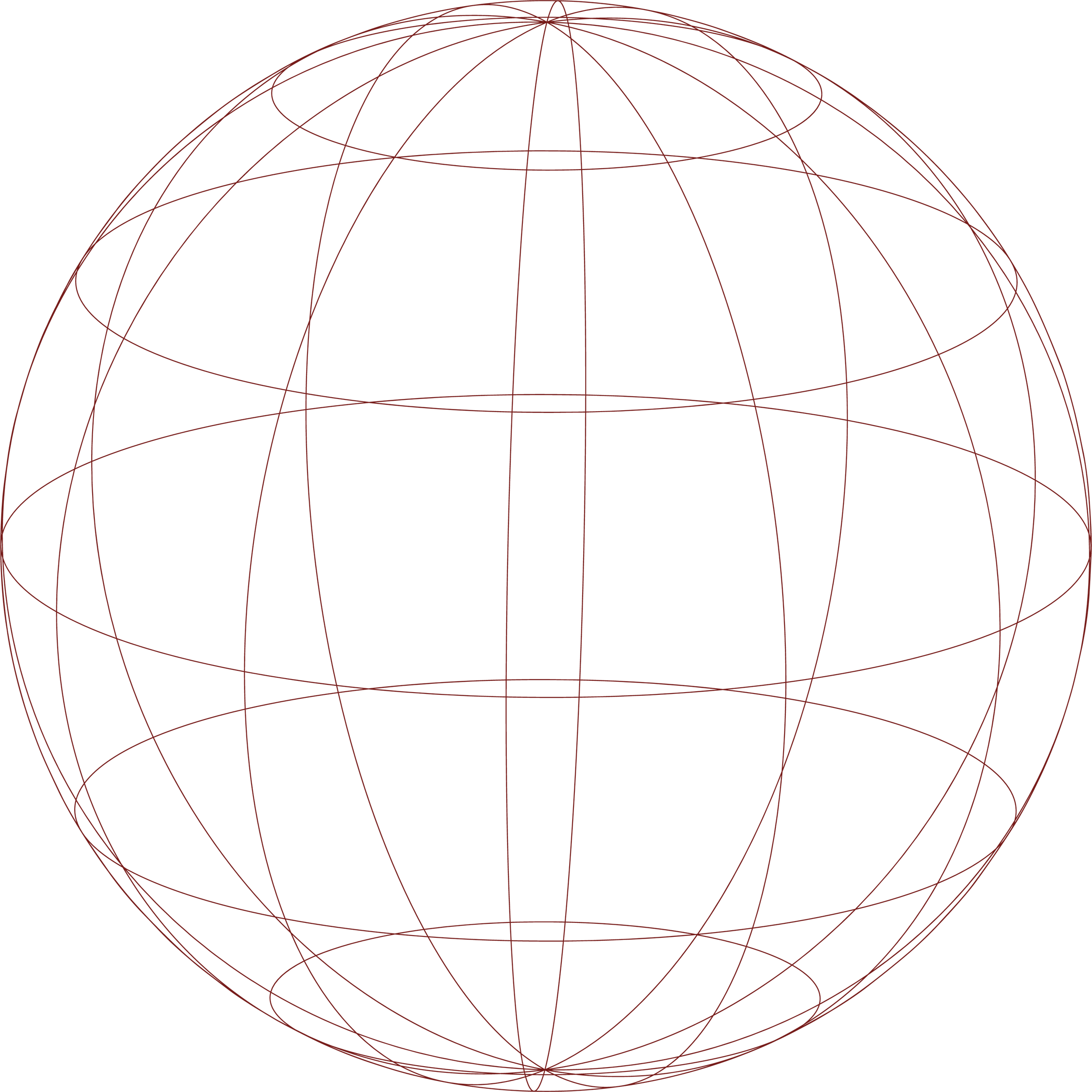 A blueprint of an upright, stable sphere