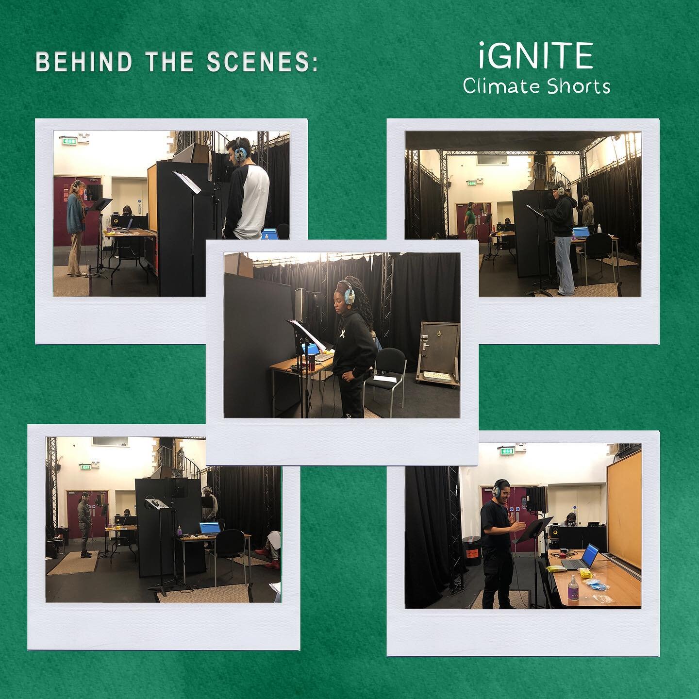 Some (socially-distanced) behind the scenes snaps of @rwcmd students recording for IGNITE CLIMATE SHORTS

Six 10-minute audio dramas by young creatives across the UK in response to the climate crisis.

Link in bio

Supported by @roysocchem and record