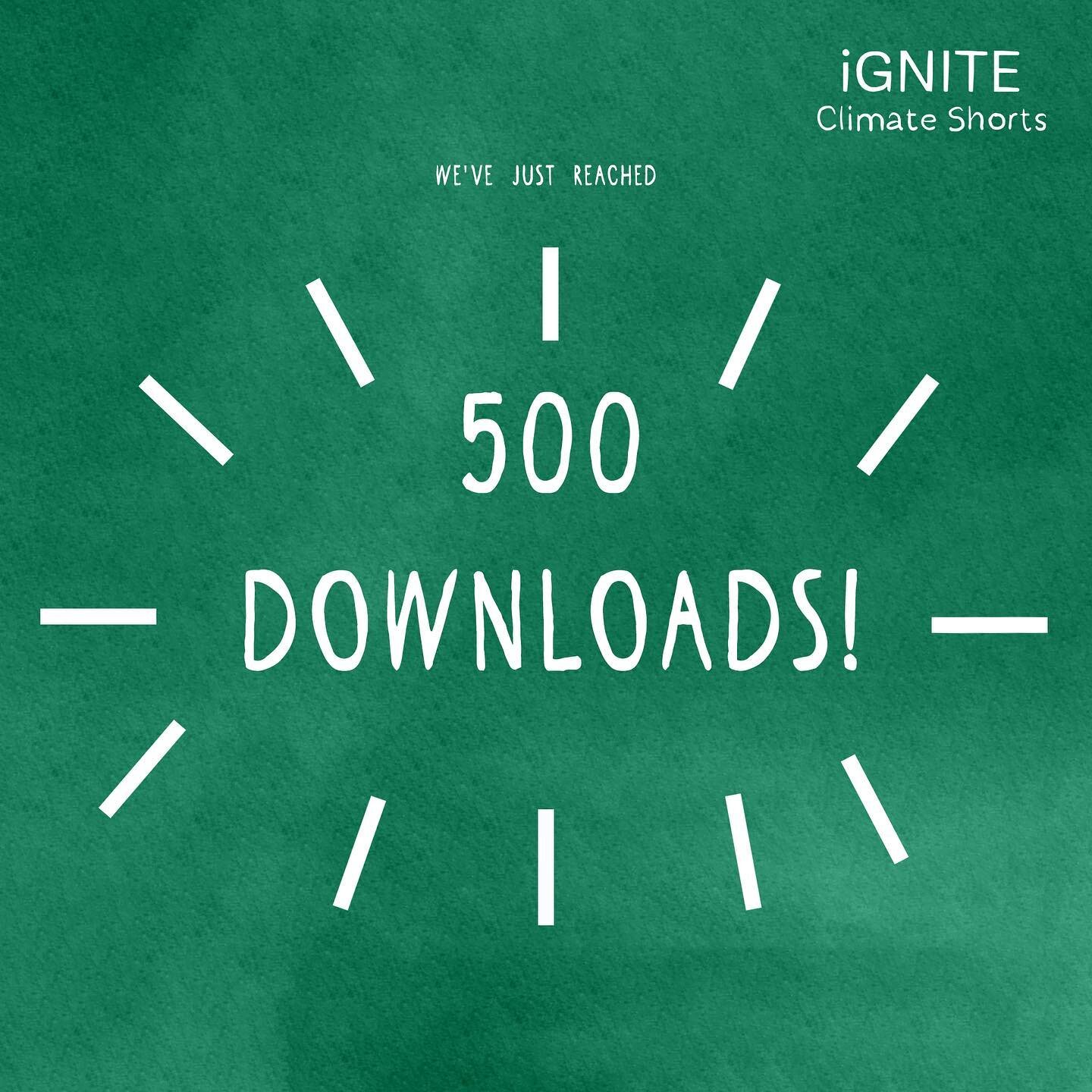 Over the weekend we reached 500 downloads! 

Thanks so much to everyone who&rsquo;s listened so far!

#radiodrama #climatechange #audio #audiodramapodcast #climateaction #scicomm #igniteclimateshorts
