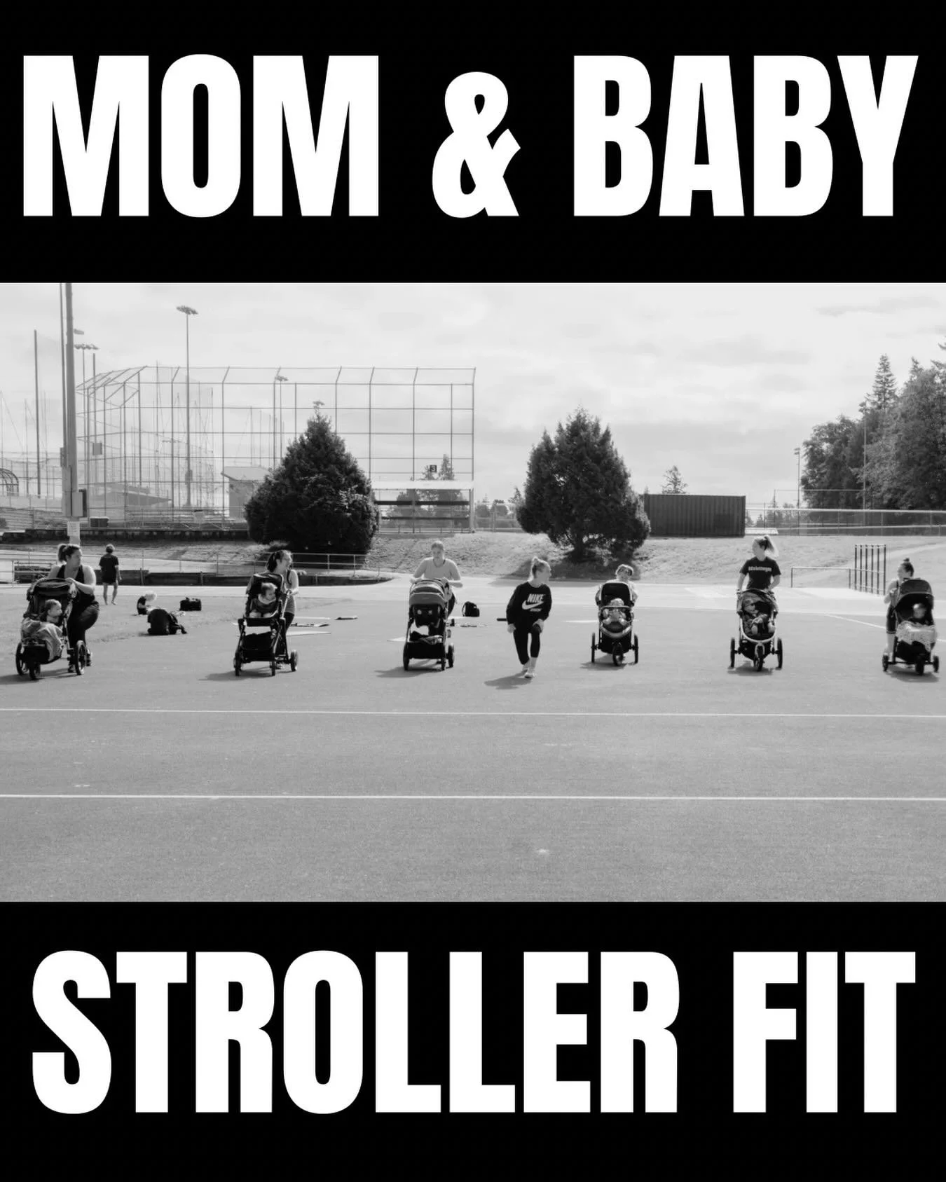 Wednesdays 10:30am-11:15am 💥 

Mom &amp; Baby Stroller Fit will be running outdoors starting this Wednesday May 27 and all summer long.

Join us for an all levels workout, great community and that vitamin D ☀️ 

More details and sign up can be found