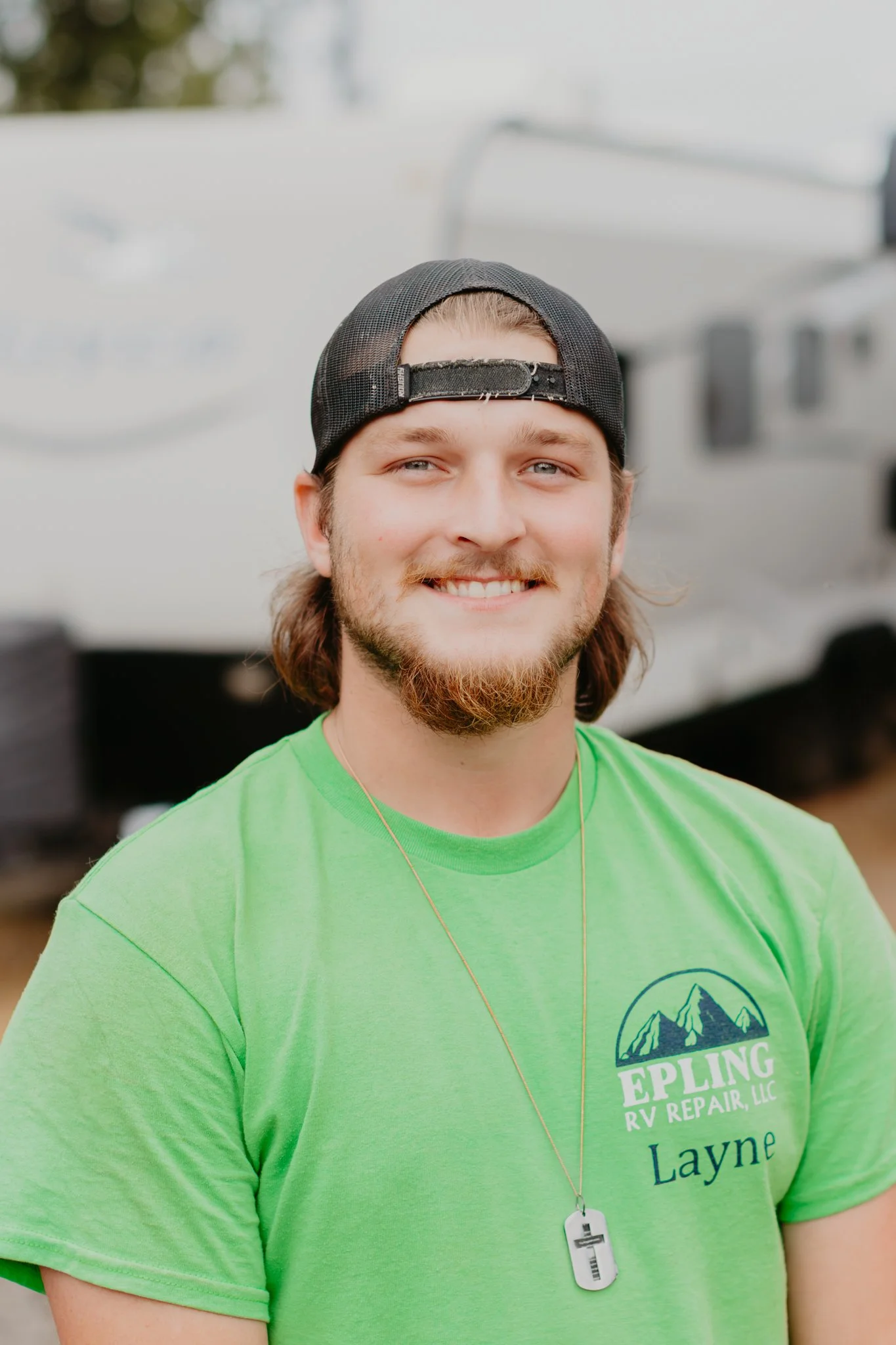 Layne Epling, lead RVSA-certified RV technician at Epling RV Repair in Zanesville, Ohio
