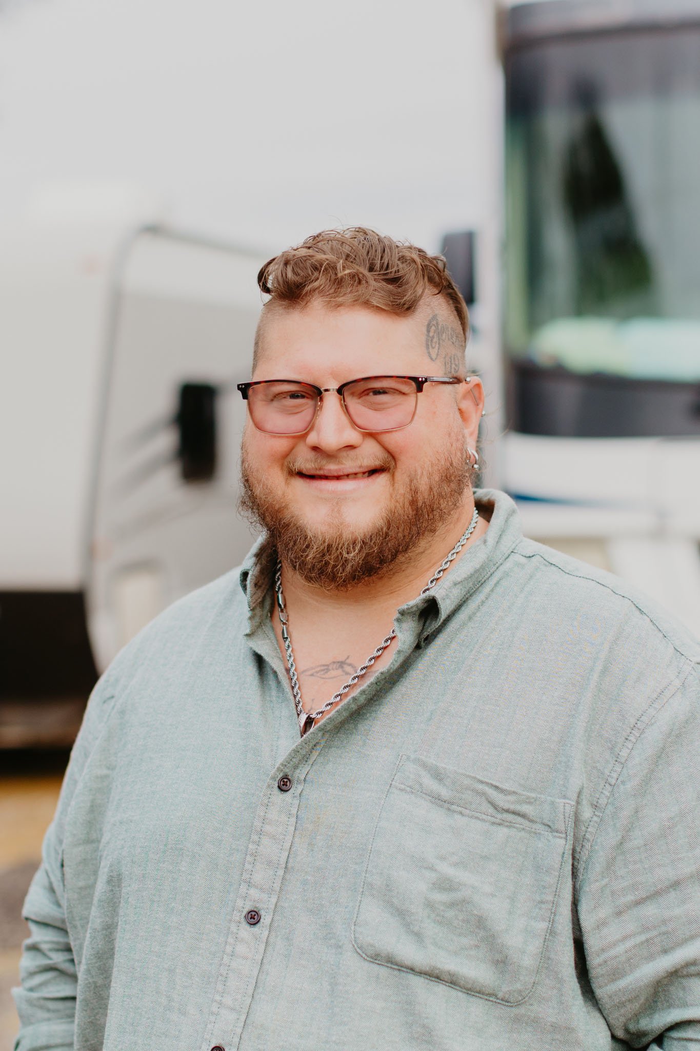 Dylan Gibs, manager at Epling RV Repair in Zanesville, Ohio