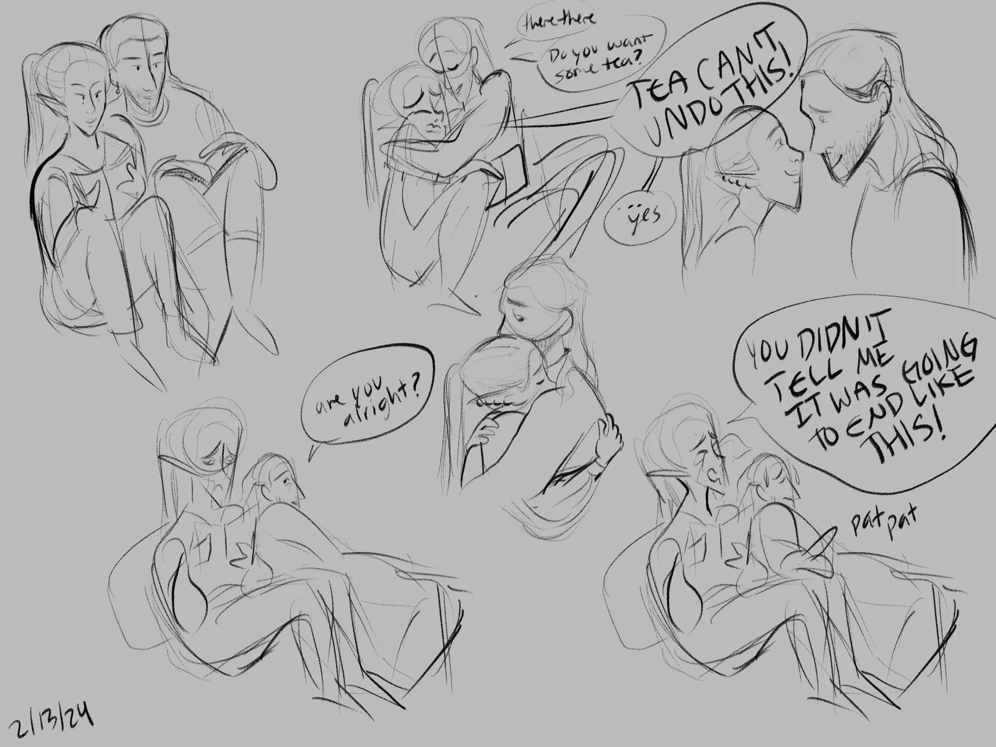 Viv the Bard Baldurs Gate 3: Viv and Gale sketches