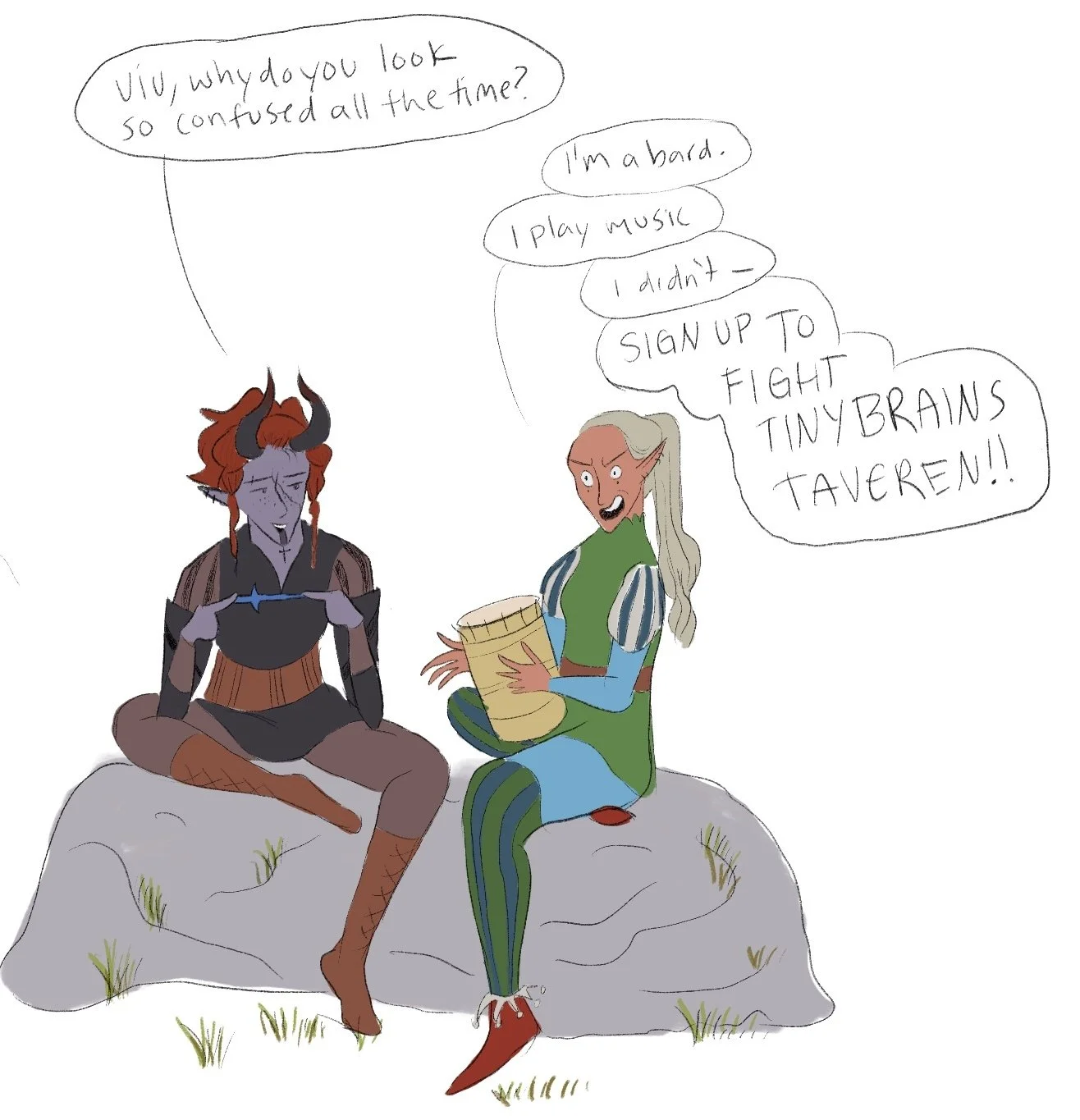 Viv the Bard Baldurs Gate 3: Taveren and Viv conversation