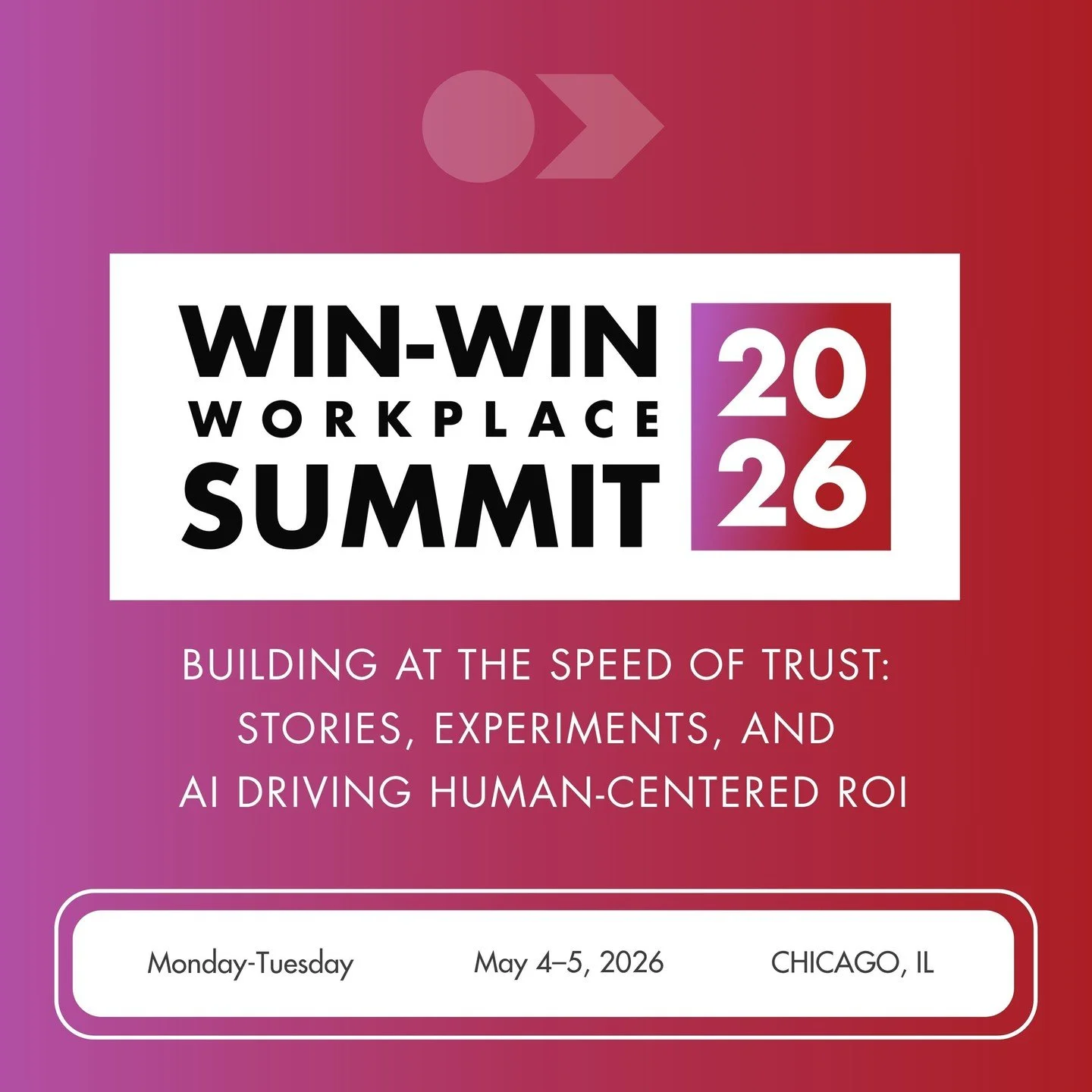 The Win-Win Workplace Summit brings together a highly curated group of employers, innovators, and leaders working at the intersection of talent, technology, and organizational performance.

Grounded in research and built for action, this is not a spa