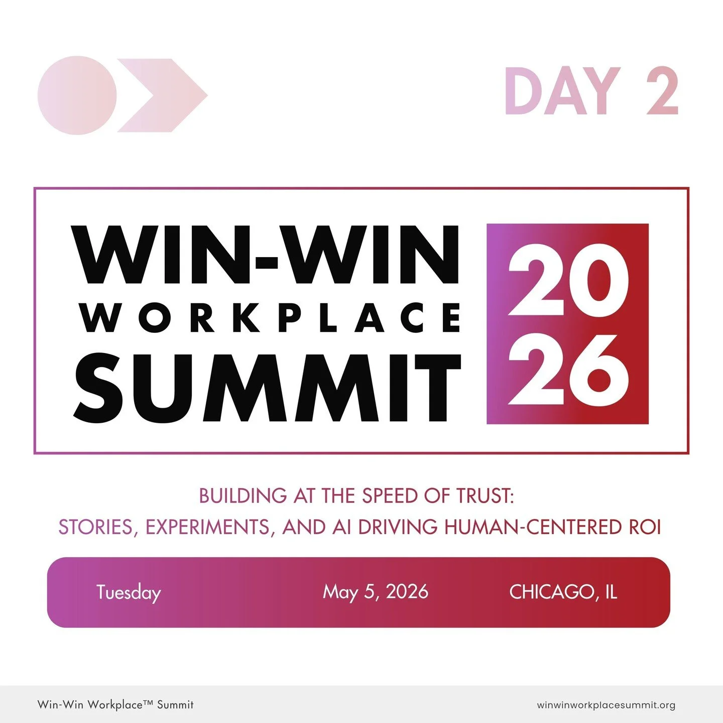 Day 2 of the Win-Win Workplace Summit is here.

After an incredible Day 1, we&rsquo;re building on the momentum with even deeper conversations, sharper insights, and meaningful connections. What stood out most yesterday was the openness in the room, 