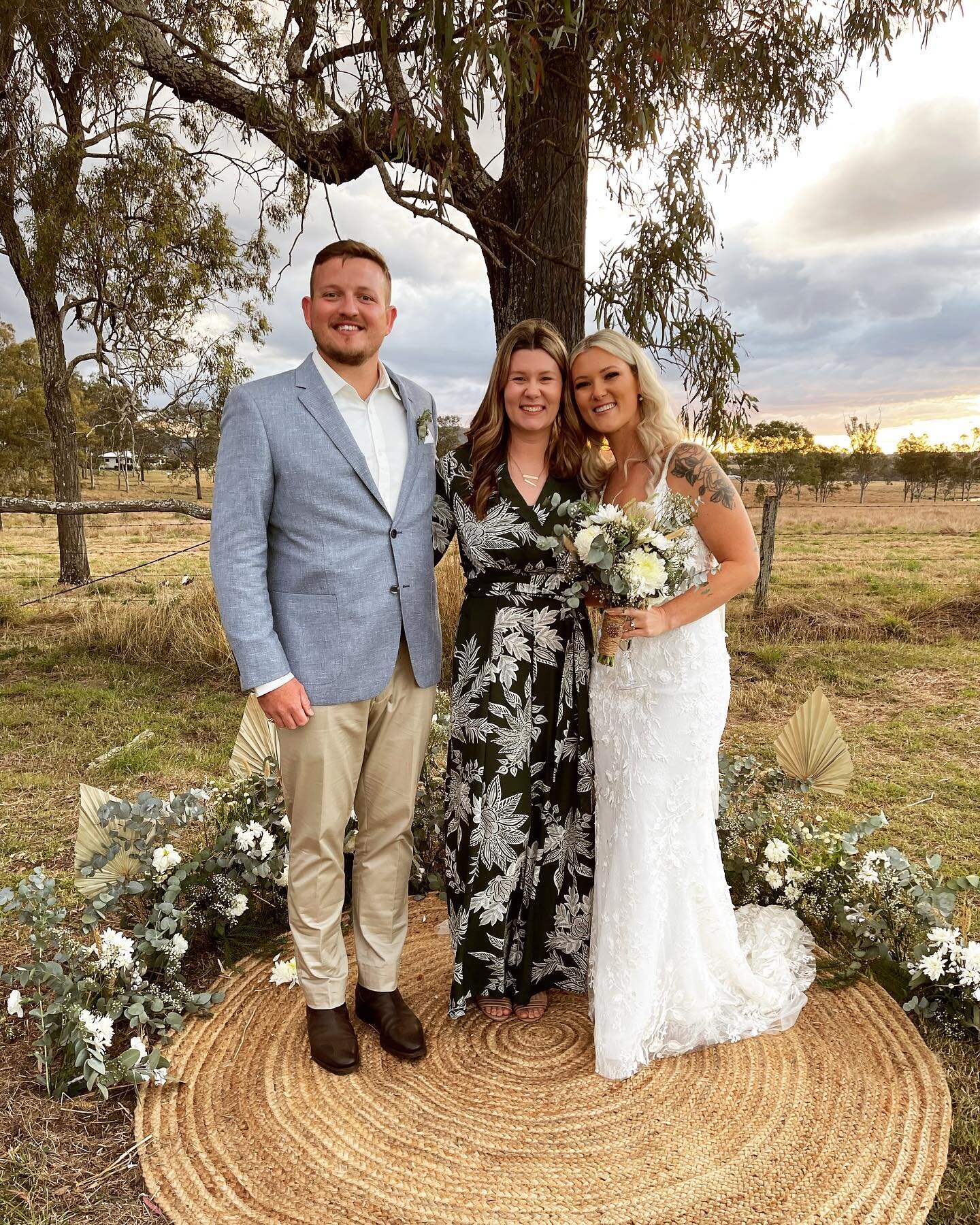 Such a pleasure marrying these two beautiful humans over the weekend ✨ They pulled off the most epic surprise as their guests found out that instead of celebrating their engagement&hellip; they were actually attending their wedding!!🤭✨ All the good 
