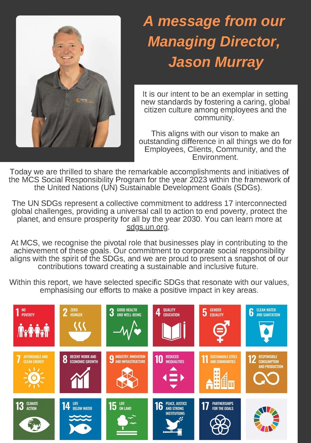 2023 Social Responsibility Report — Murray Consulting Solutions
