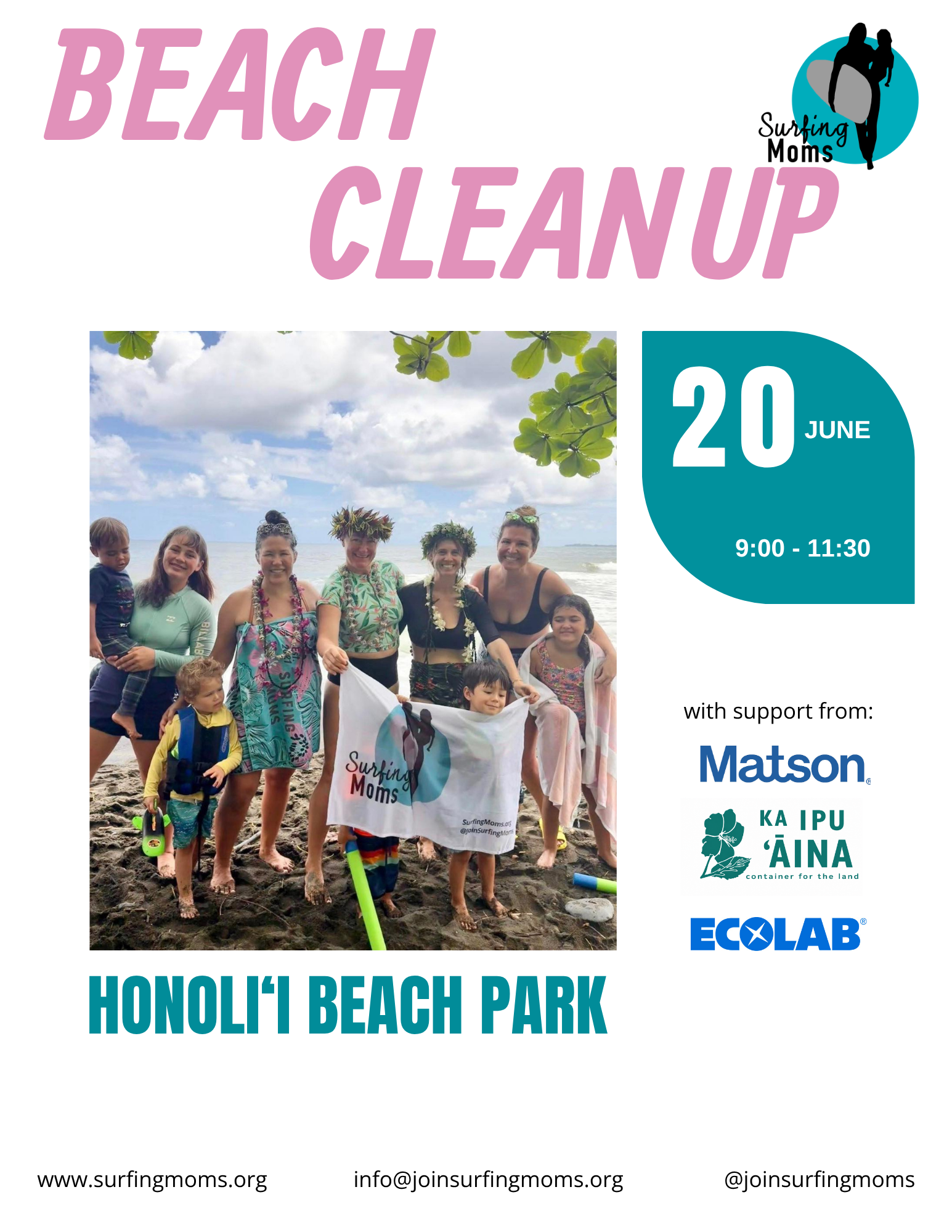 Beach Cleanup: Honoli'i 
