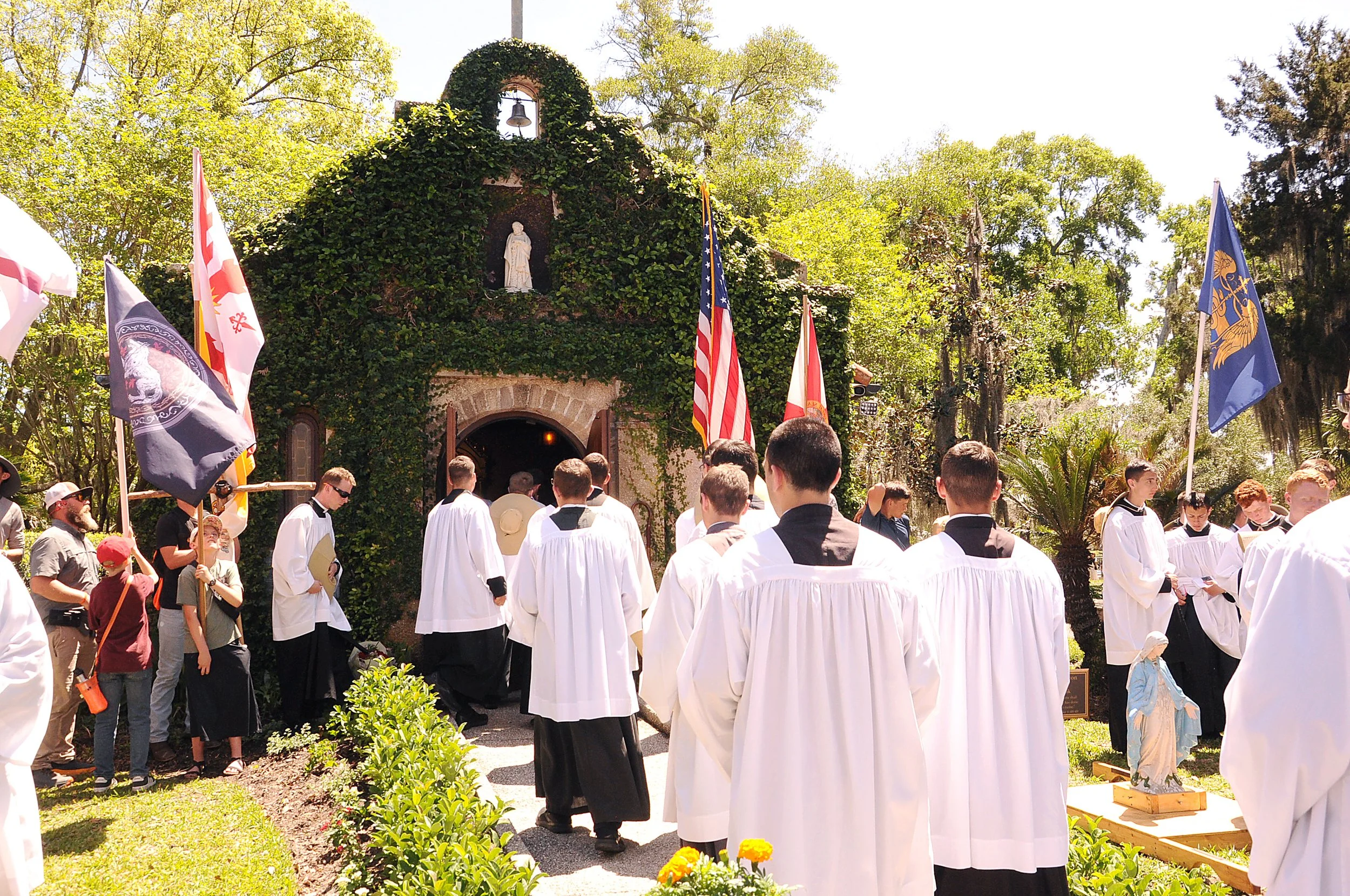 Entering Shrine chapel of Our Lady of La Leche.jpg