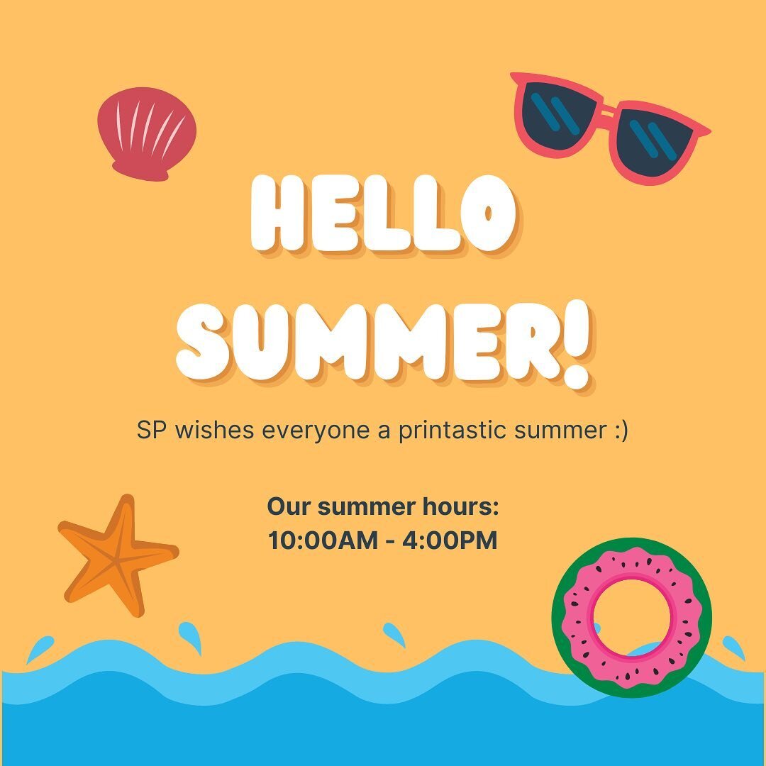 Hellooo summer! StudentPrint is always dedicated to provide our services to you, so come find us! 🥰