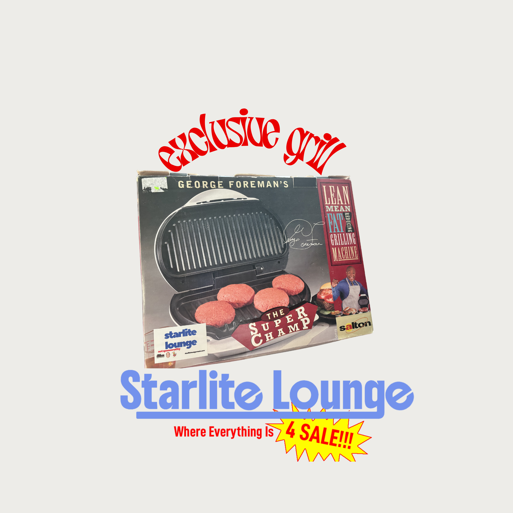 STARLITE EXCLUSIVE- Y2K "GEORGE FORMAN SUPER CHAMP" (NEVER BEEN OPENED)