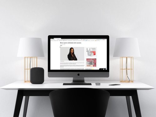Professional Beauty article on the studio celebrating twin success