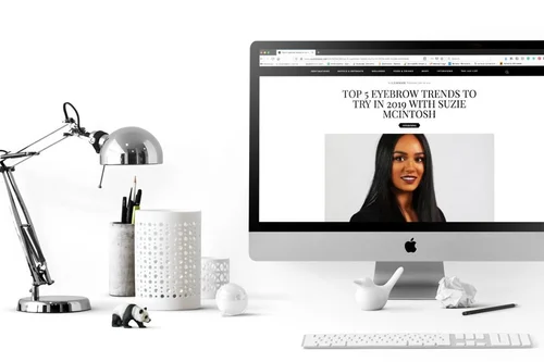 Lux Nomade feature on the top five eyebrow trends with Suzie Mcintosh