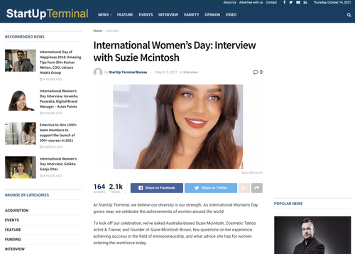International Women's Day interview with Suzie Mcintosh in Professional Beauty