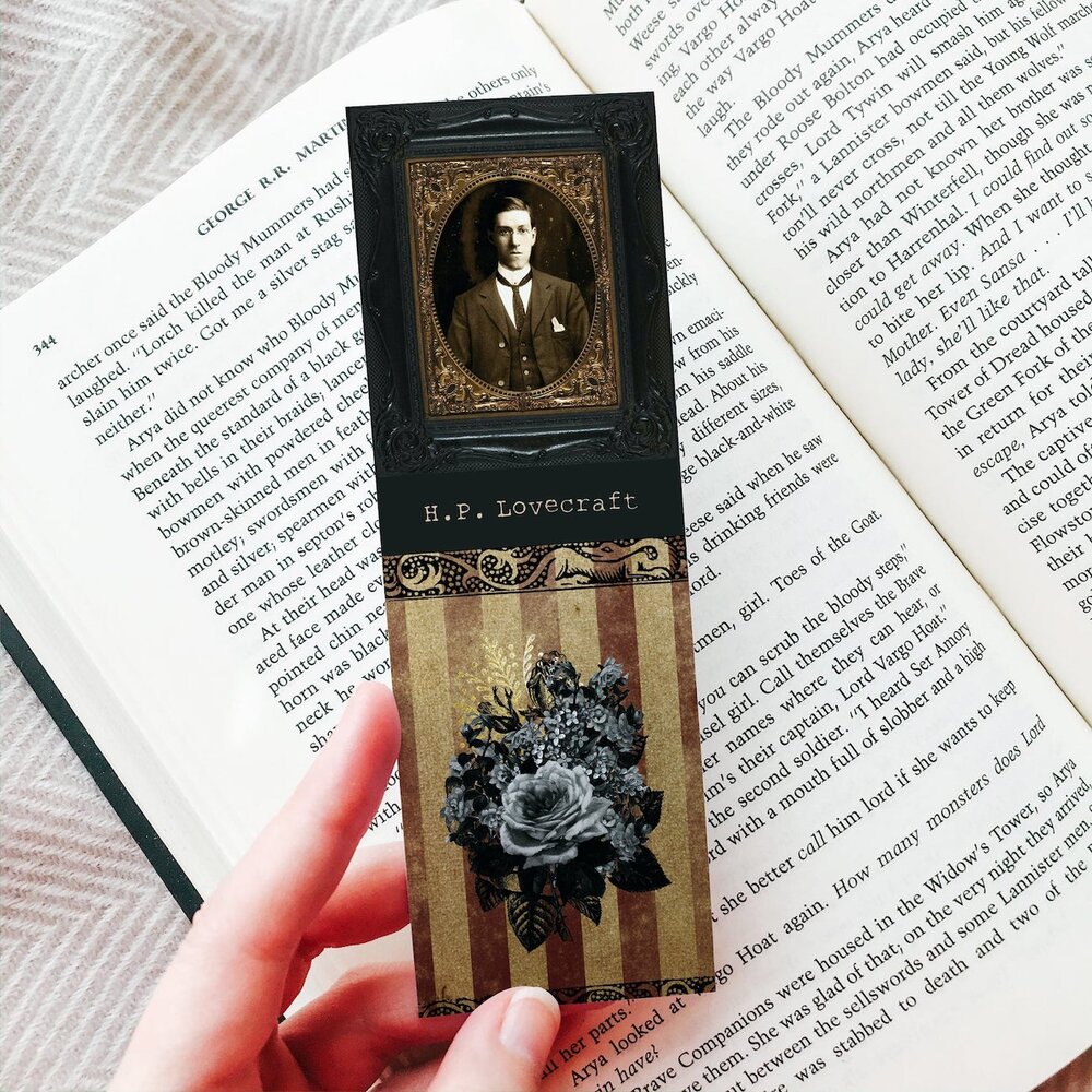 Wooden Bookmark Dark Mark HP Bookmark. Reading. Reading. 