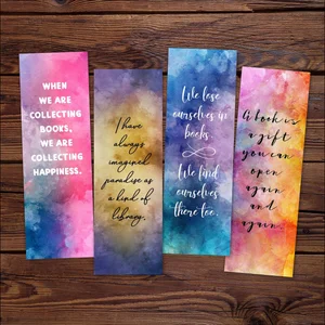 Abstract Bookish Bookmarks Printable — On Book Street