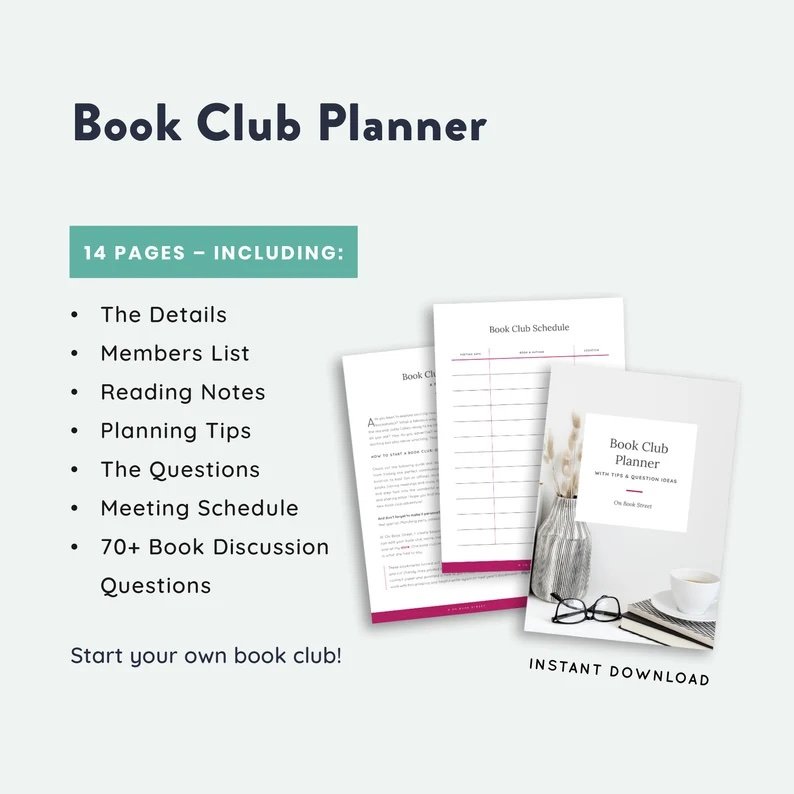 Book Club Planner Printable — On Book Street
