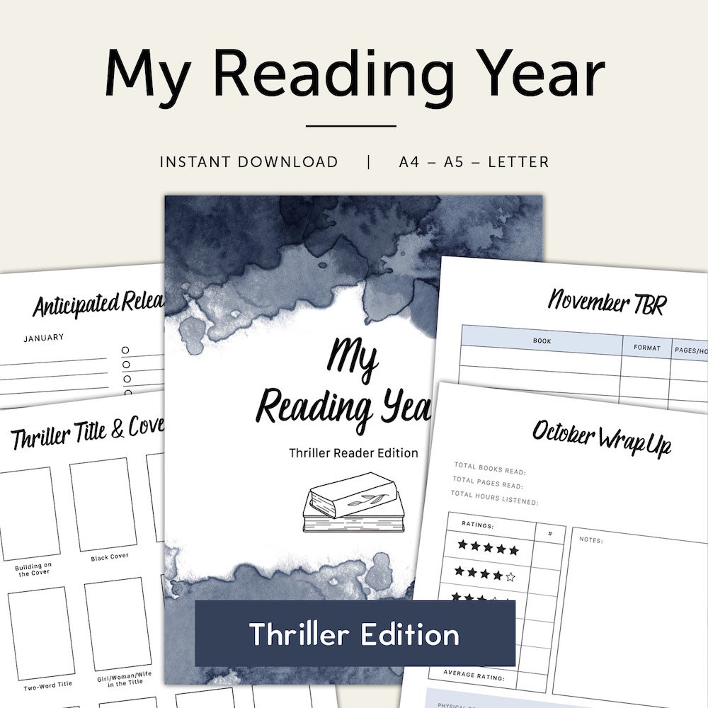 Reading Journal My Reading Year - Thriller Edition — On Book Street