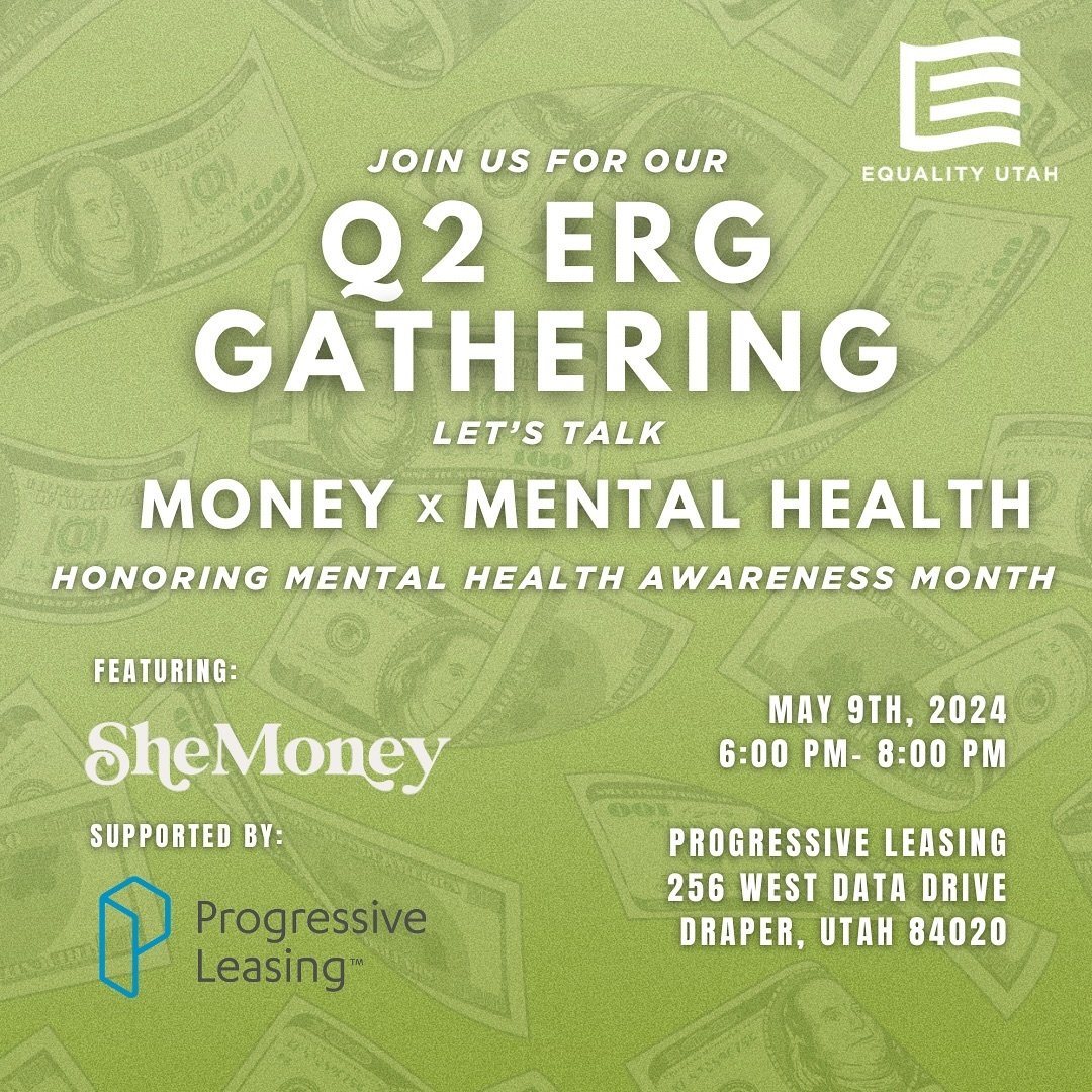 💰x 🧠 @equalityutah has invited @jackizehner &amp; @madislag to join in the conversation on May 9th to discuss MONEY x MENTAL HEALTH. We love the mission of EU and believe this event is worth your time and attention. Visit EU&rsquo;s IG to register 