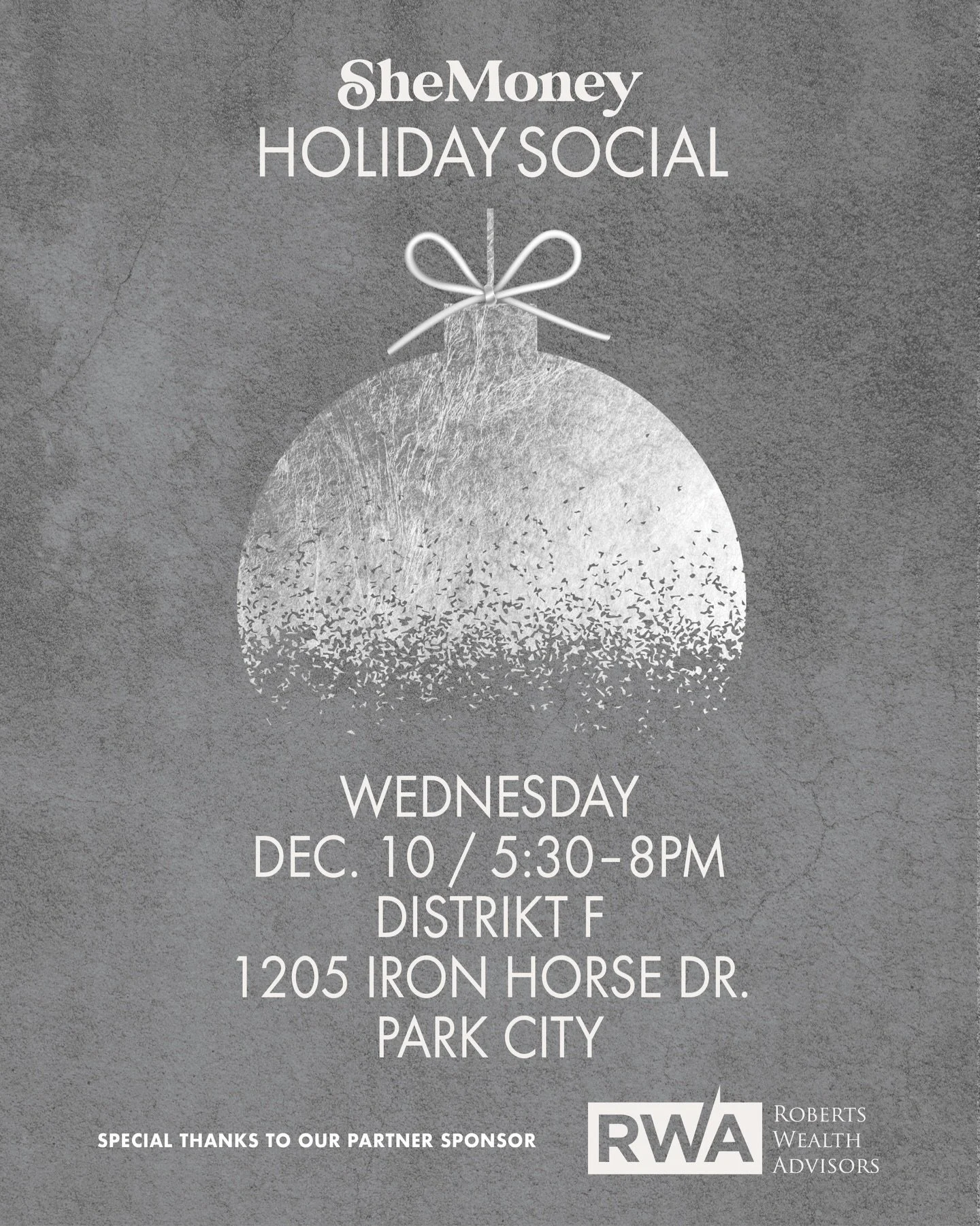 ✨ SheMoney Holiday Social: Gifting and Gathering ✨

What is the greatest gift you have ever received? At SheMoney, we believe one of the most meaningful gifts we can offer each other is the gift of gathering. The gift of friendship, support, and pres