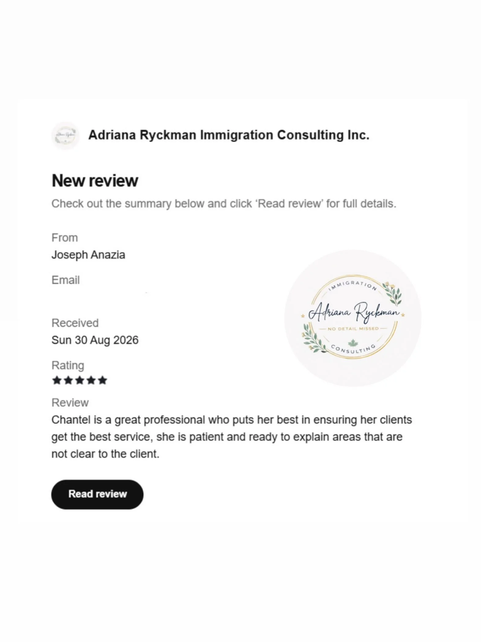Thank you for the review! This client came to us from our express entry prep service! Link in bio! 

#ircccanada