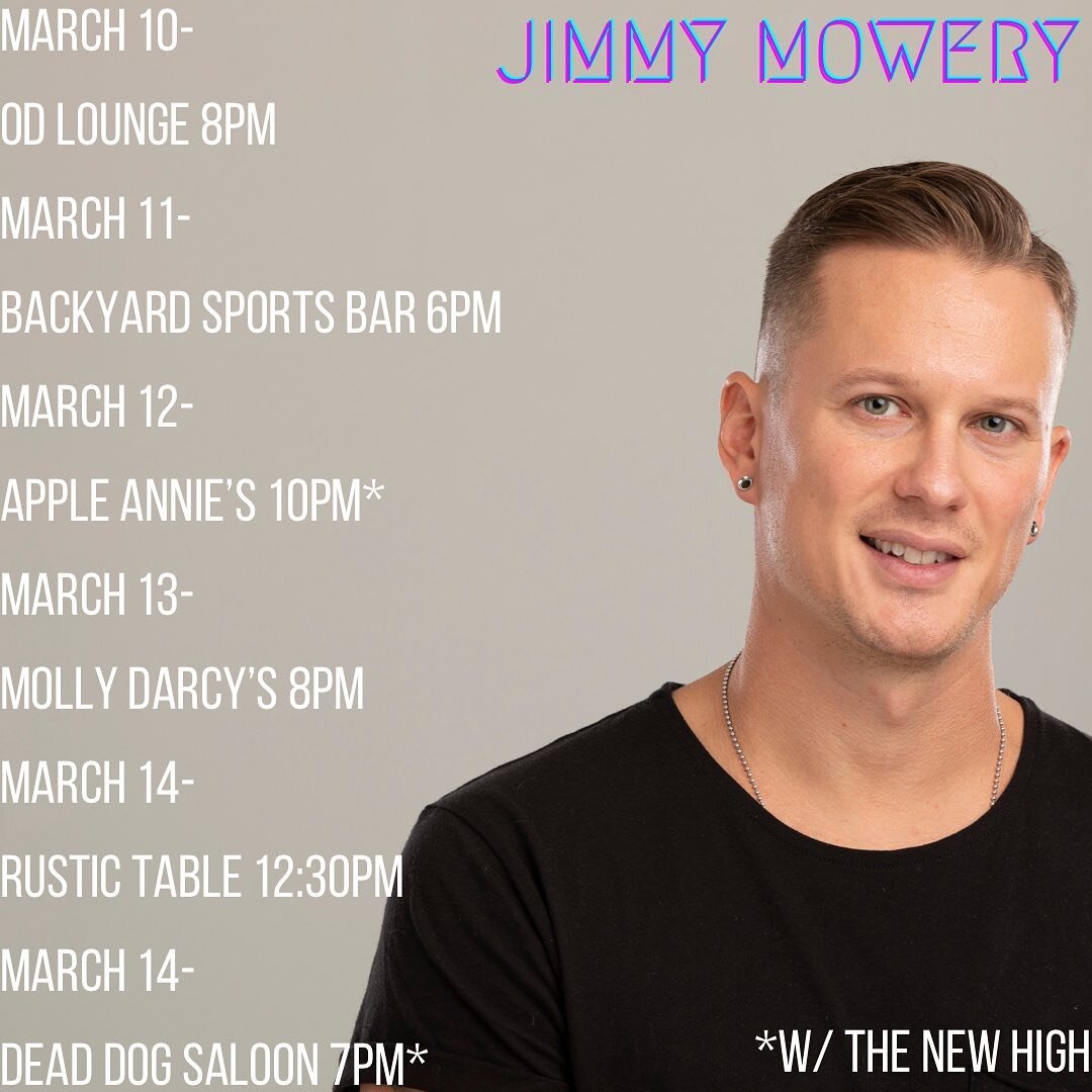 6 shows this week! Who&rsquo;s coming out?! #myrtlebeach #marchmadness #shows #livemusic
