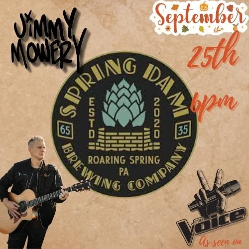 Coming back to @springdambrew tomorrow 6pm-9pm! #roaringspring #roaringspringpa #814 #livemusic