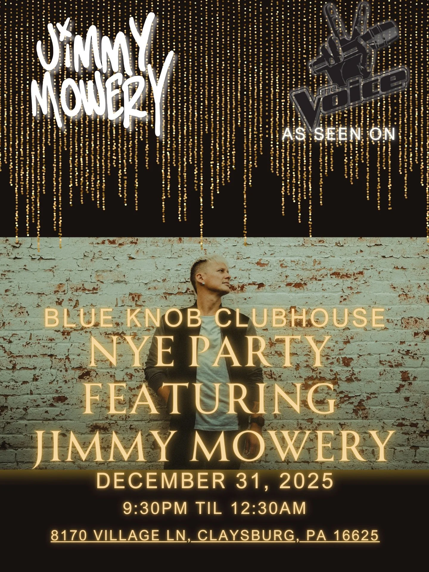 Last show of the year! Playing the @blue_knob_clubhouse for New Year&rsquo;s Eve this Wednesday! 9:30pm til 12:30am #livemusic #blueknob #nye #2026