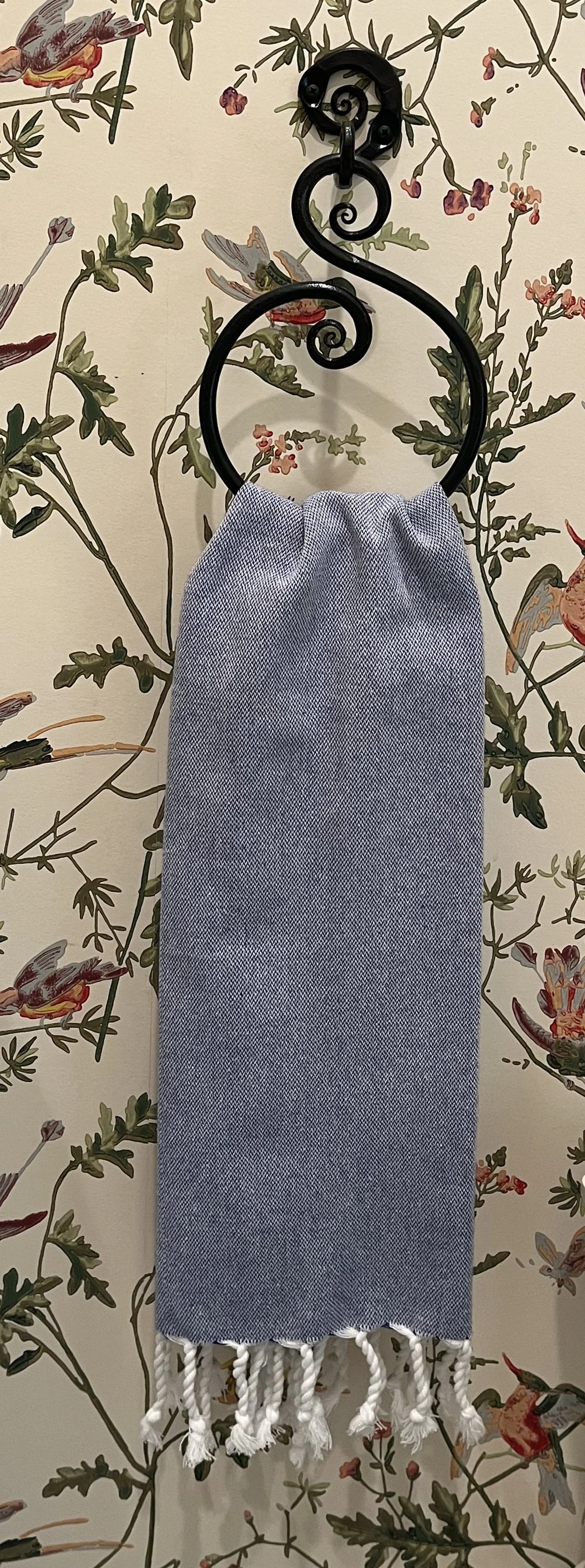 Turkish Hand Towels - Cotton dark blue