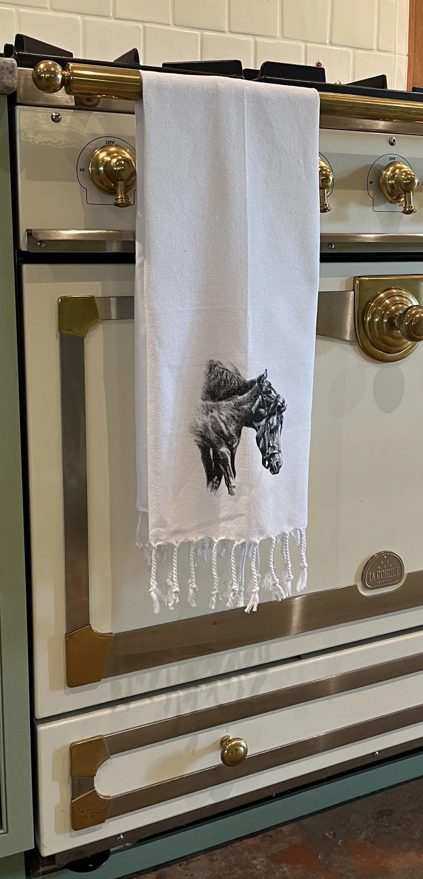 Turkish Hand Towels - Cotton mare and foal