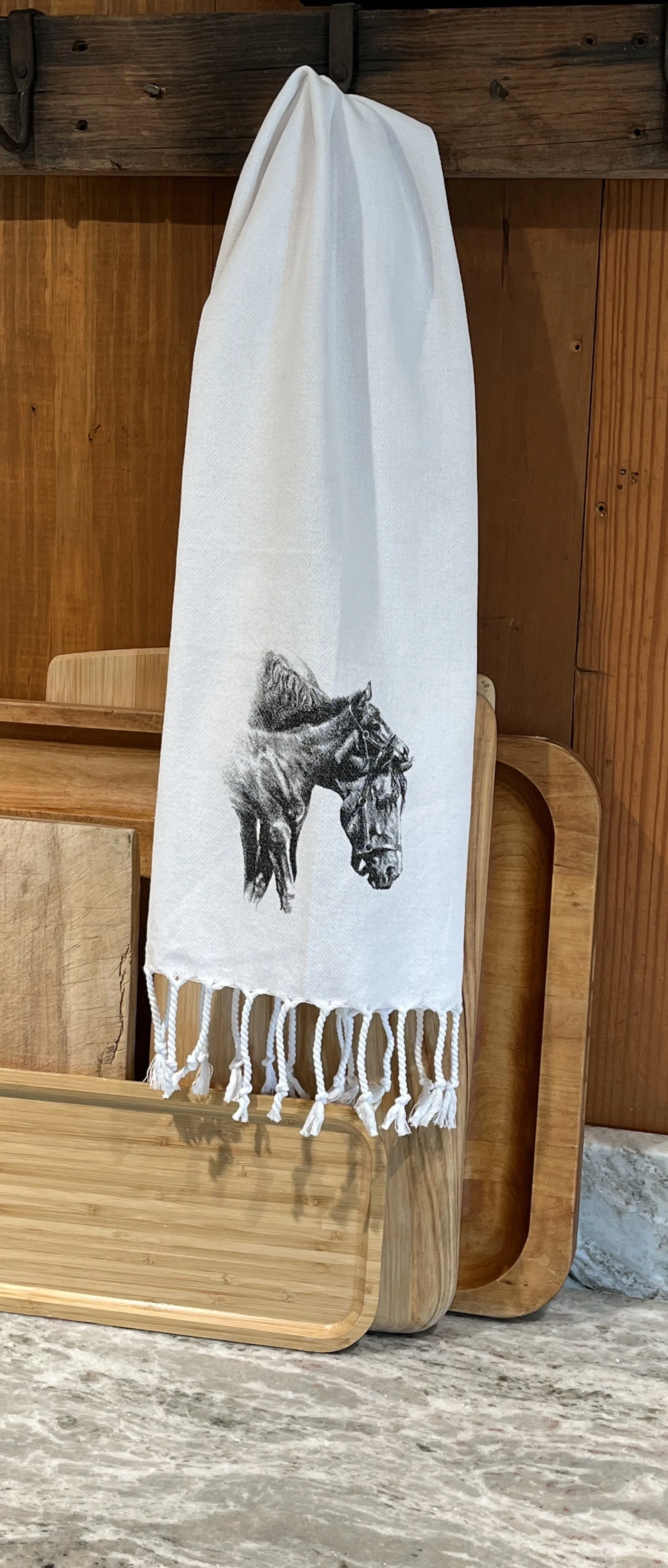 Turkish Hand Towels - Cotton mare and foal