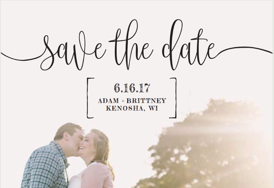 A Simple Save-the-Date